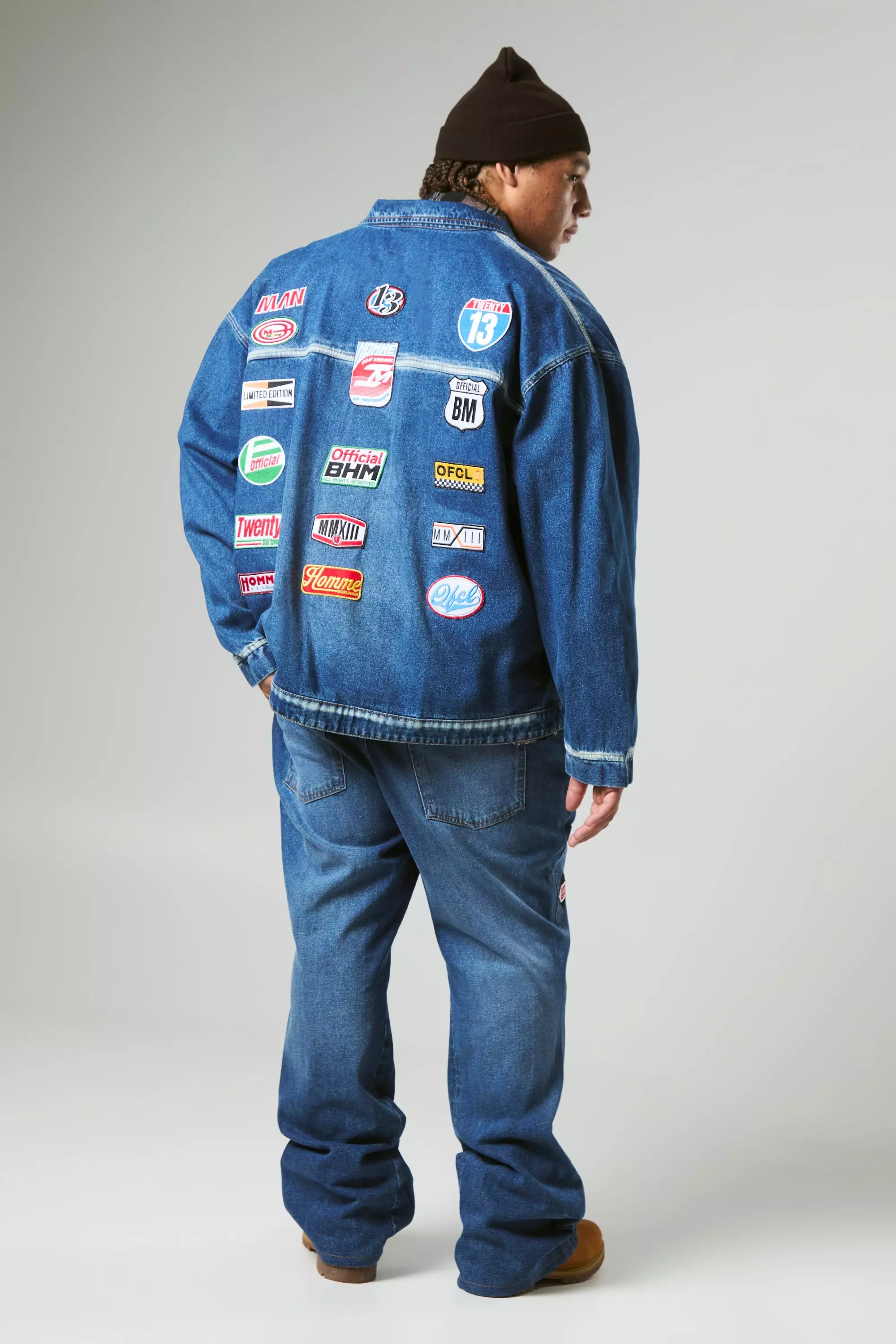 Grande taille - Veste oversize en jean, Mid wash autre image