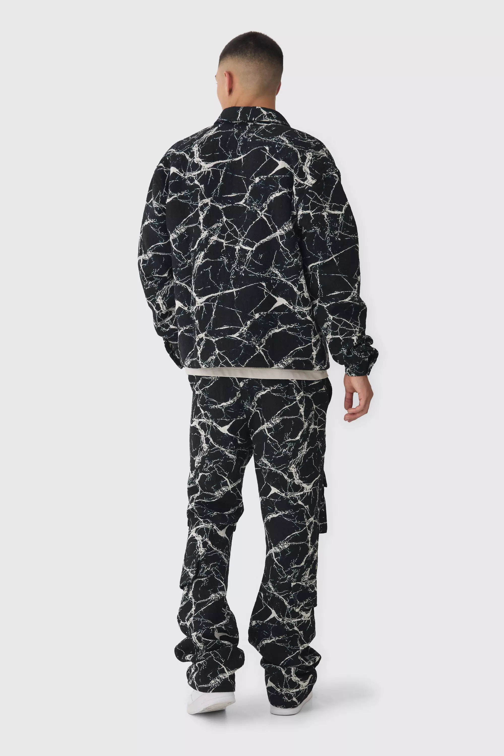 Gestapelte Slim-Fit Cargohose, Black alternatives Bild