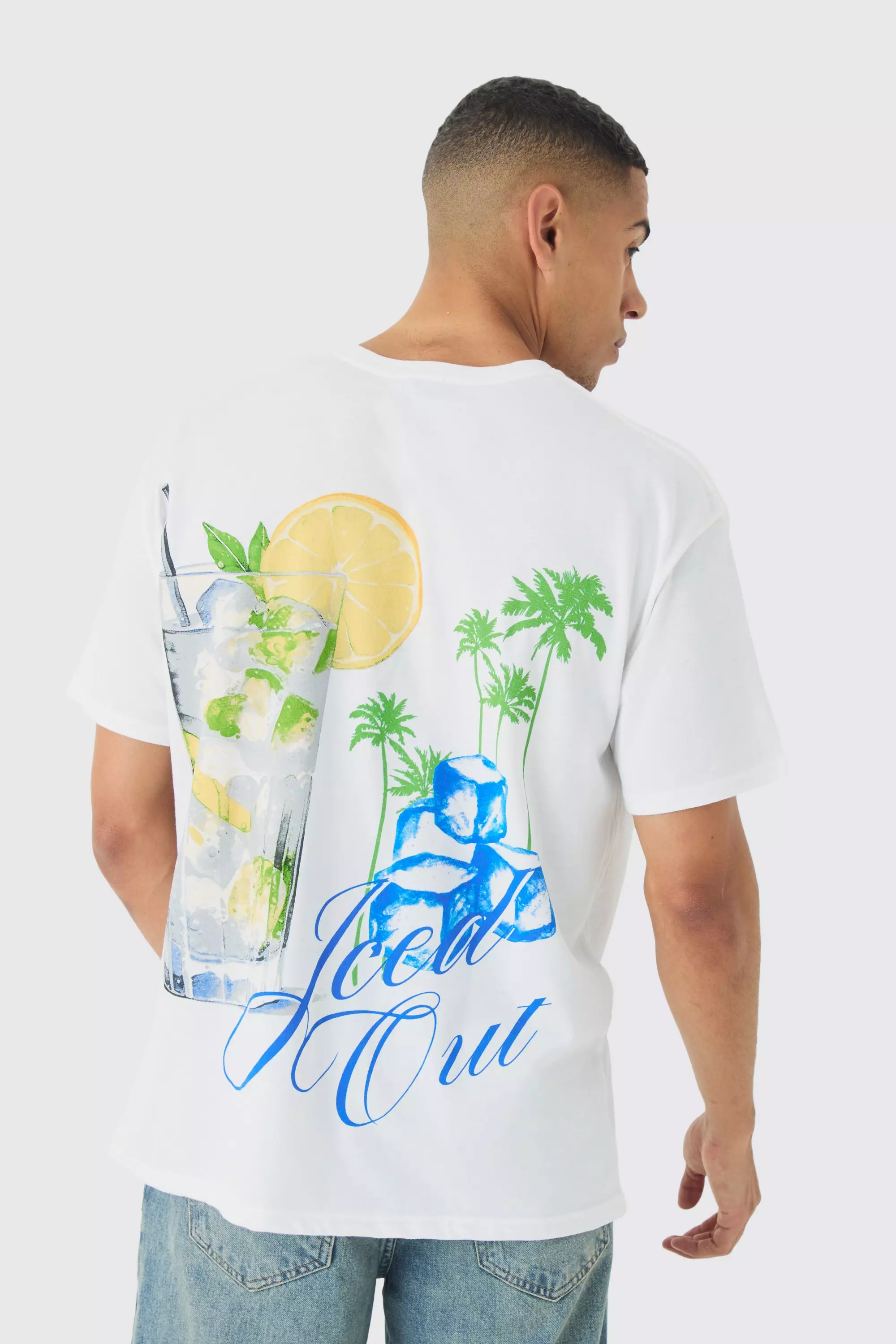 T-shirt oversize imprimé Iced Out, White autre image