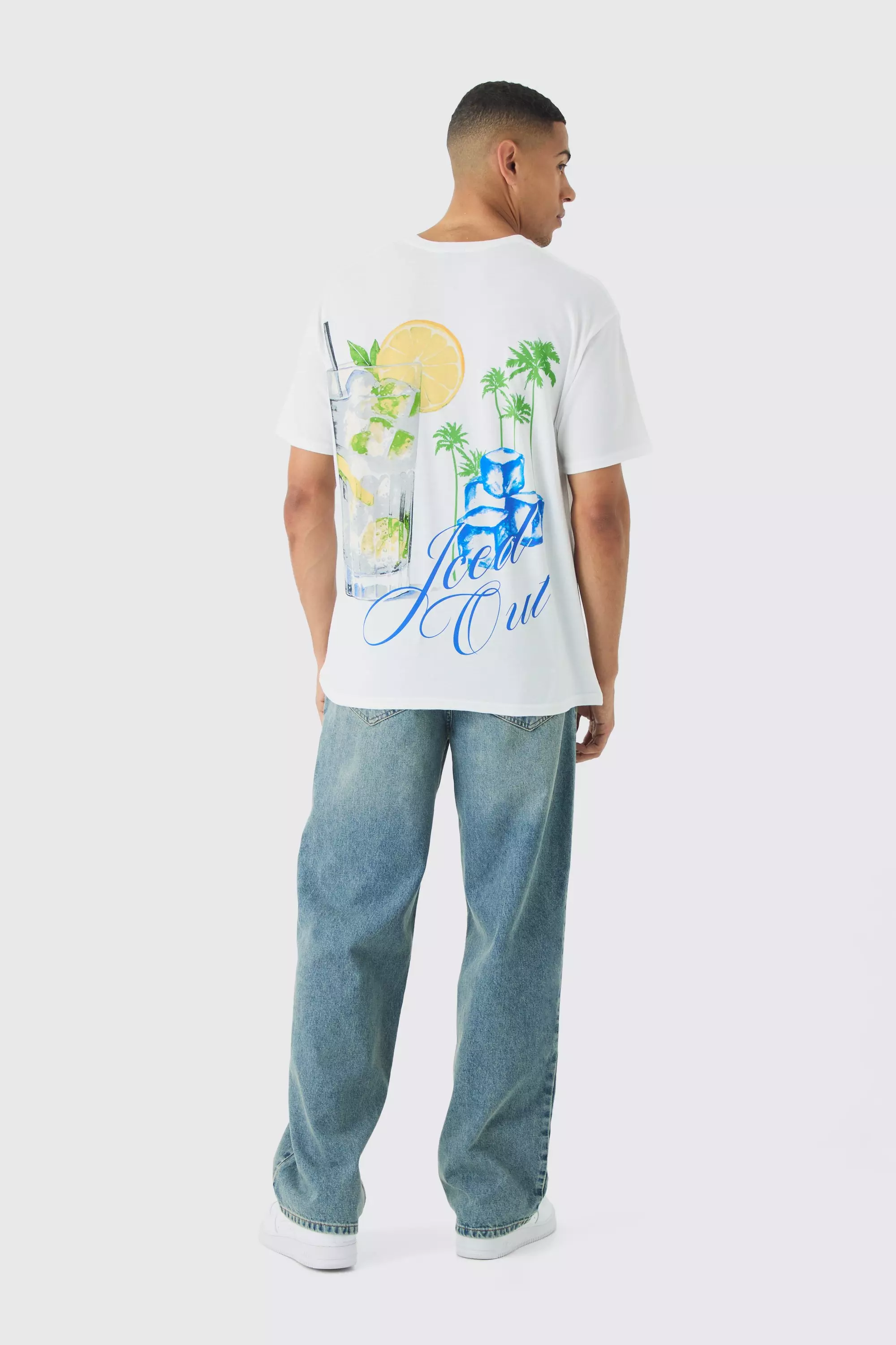 T-shirt oversize imprimé Iced Out, White autre image