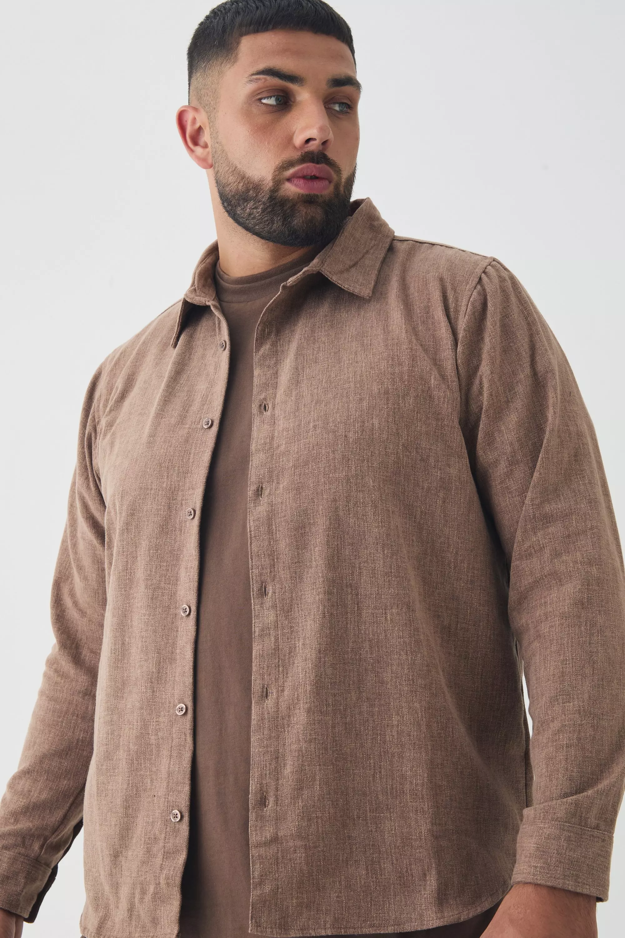 Brown Plus Nette Set Met Bruine Blouses alternatieve afbeelding
