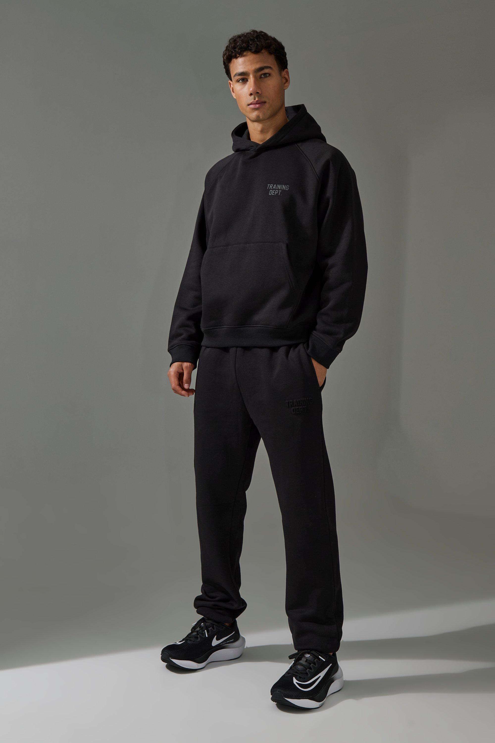 Men's Black Tracksuits | boohooMAN USA