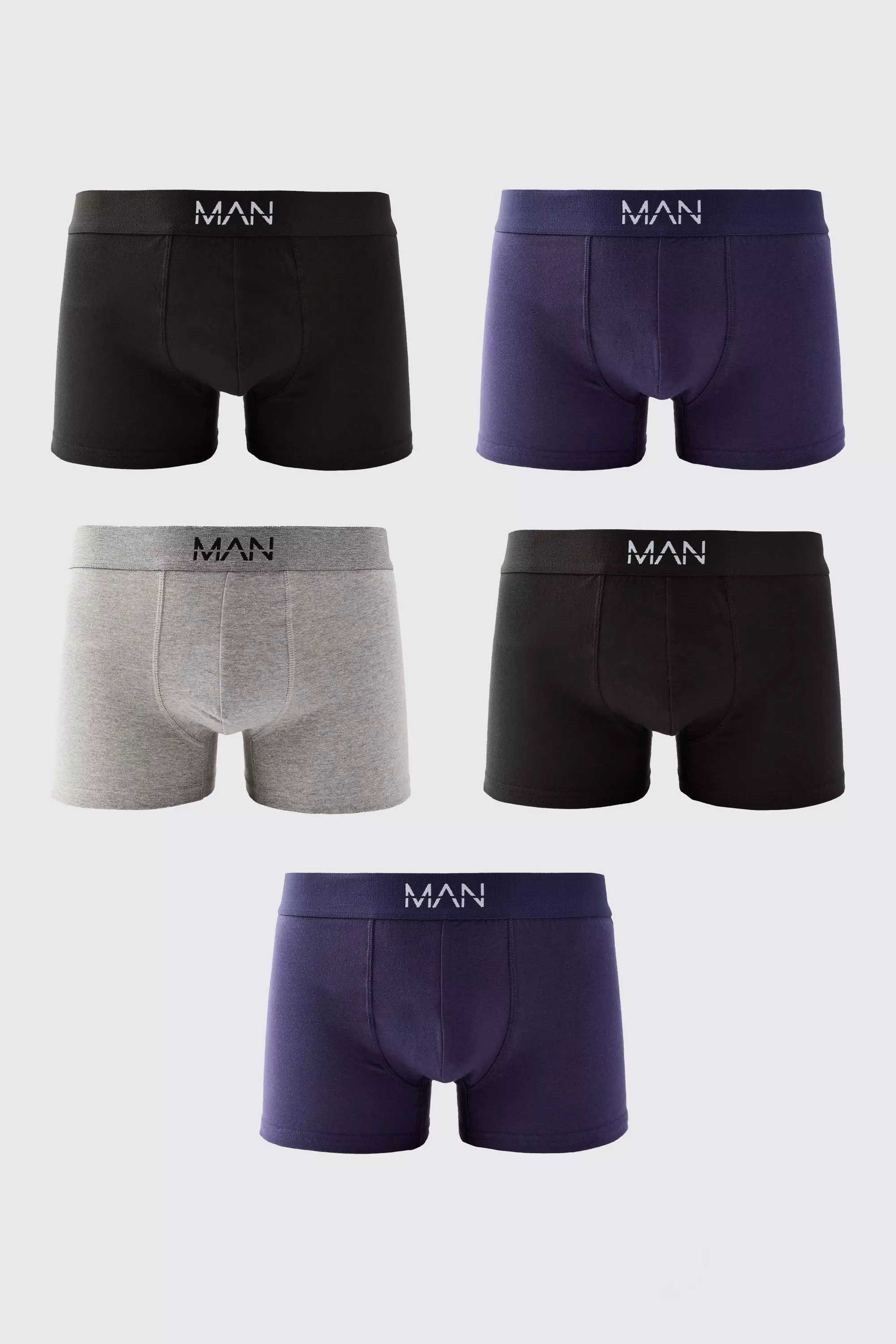 Multi 5 Pack Mixed Colour Man Trunks alternative image