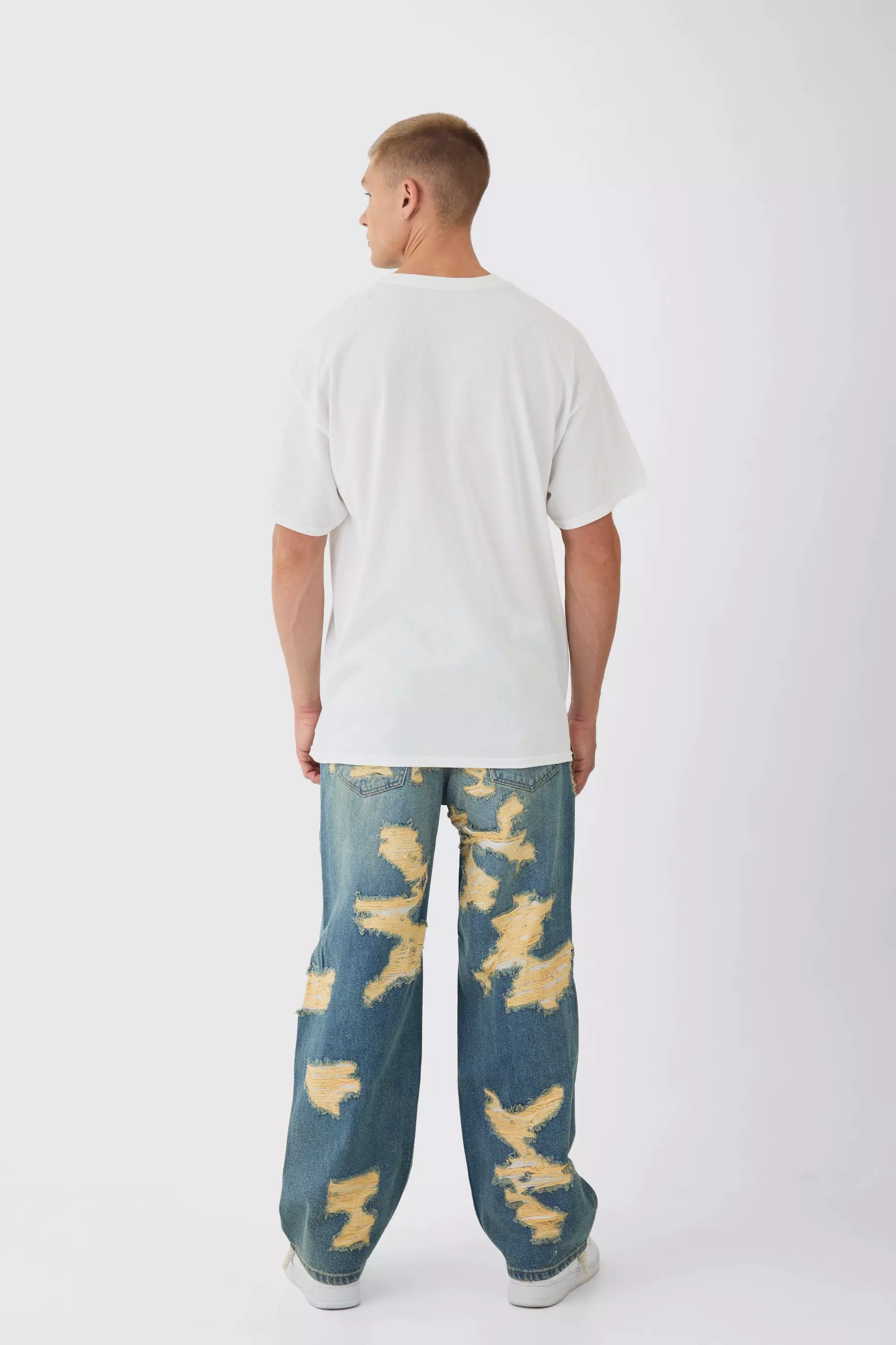 T-Shirt Oversize Ufficiale Dei Foo Fighters, White immagine alternativa