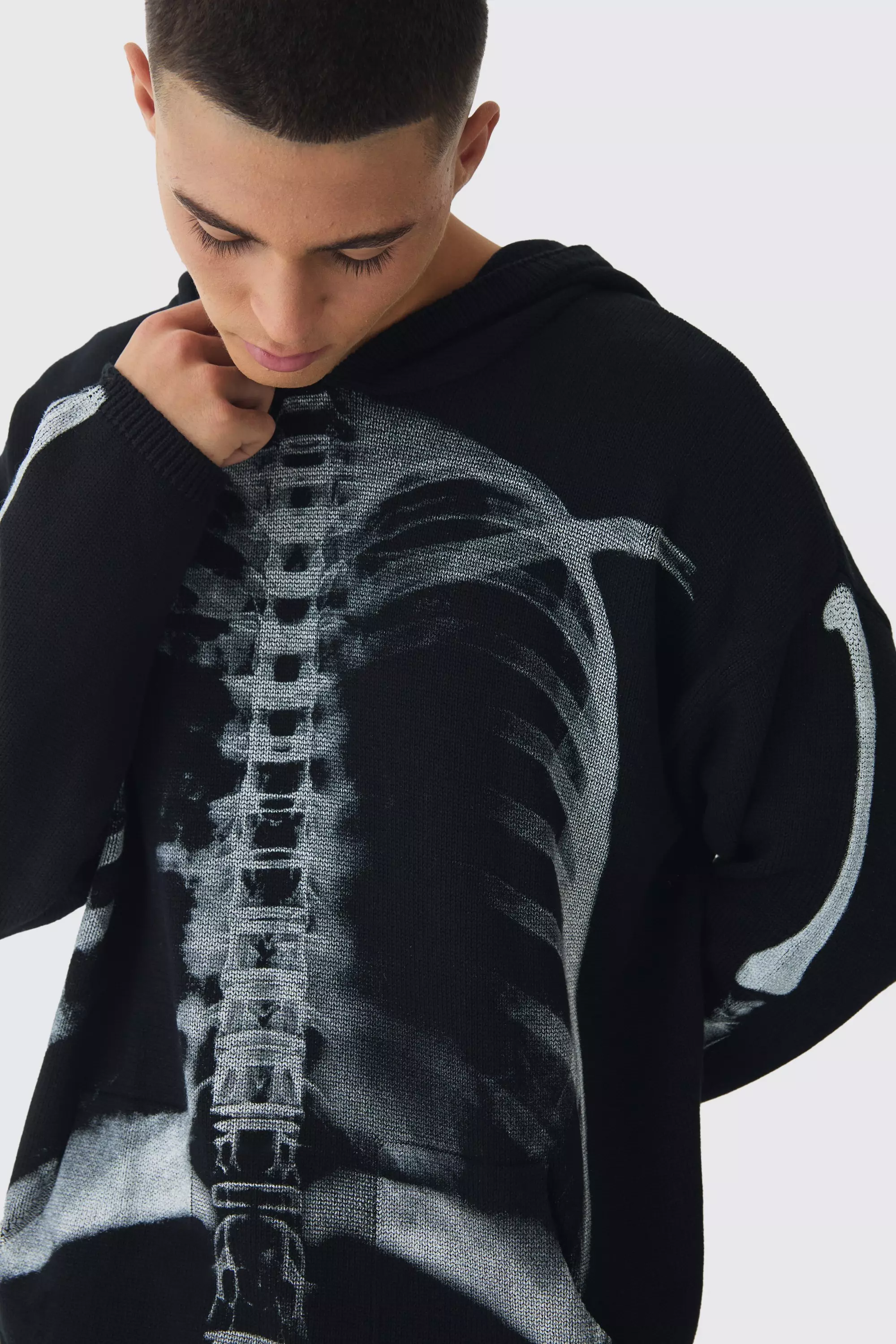 Oversized skeleton hoodie hotsell