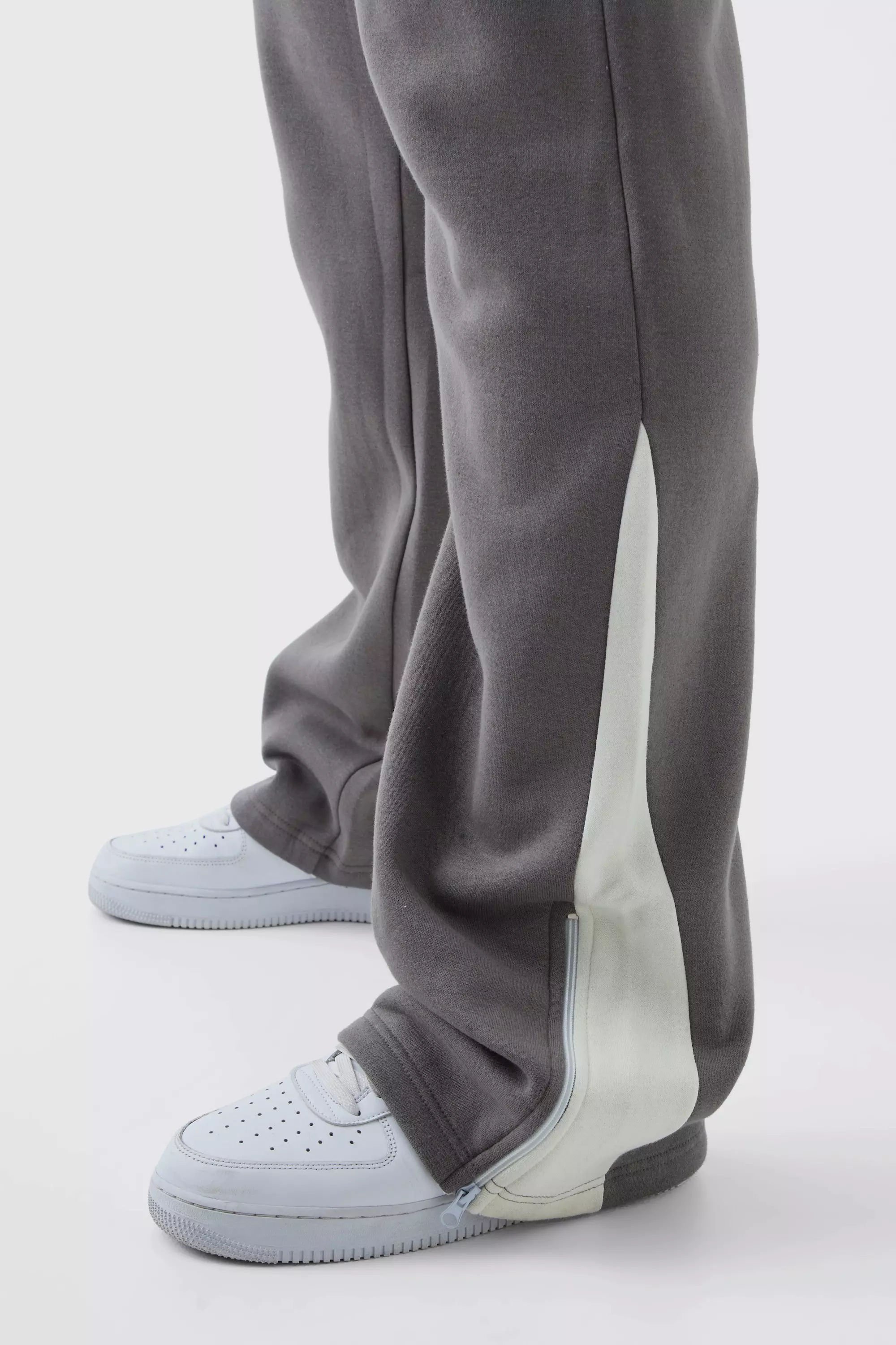 Grande taille - Jogging flare universitaire, Grey autre image