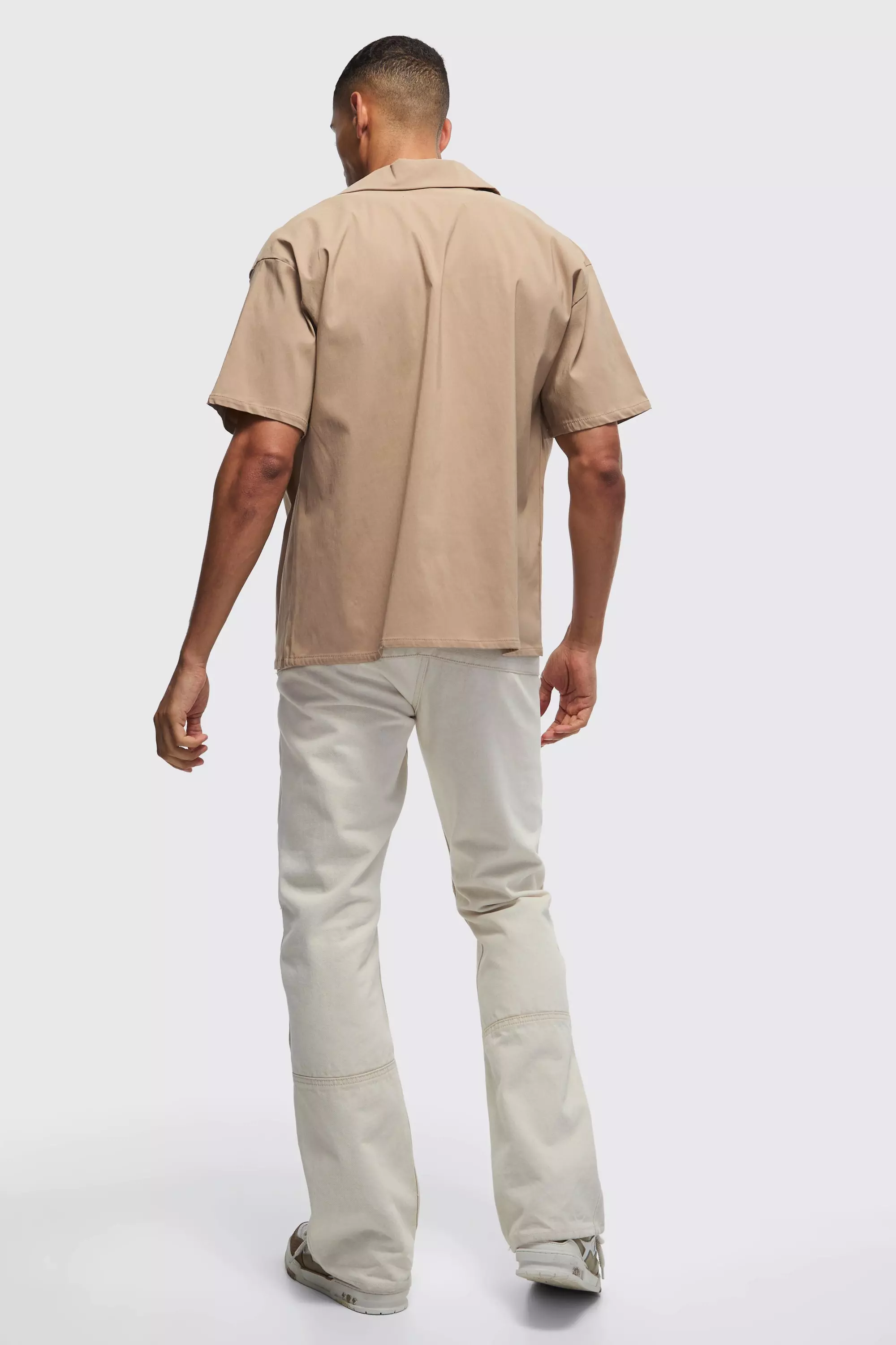 Stone Oversized Revere Bengaline Shirt alternative image
