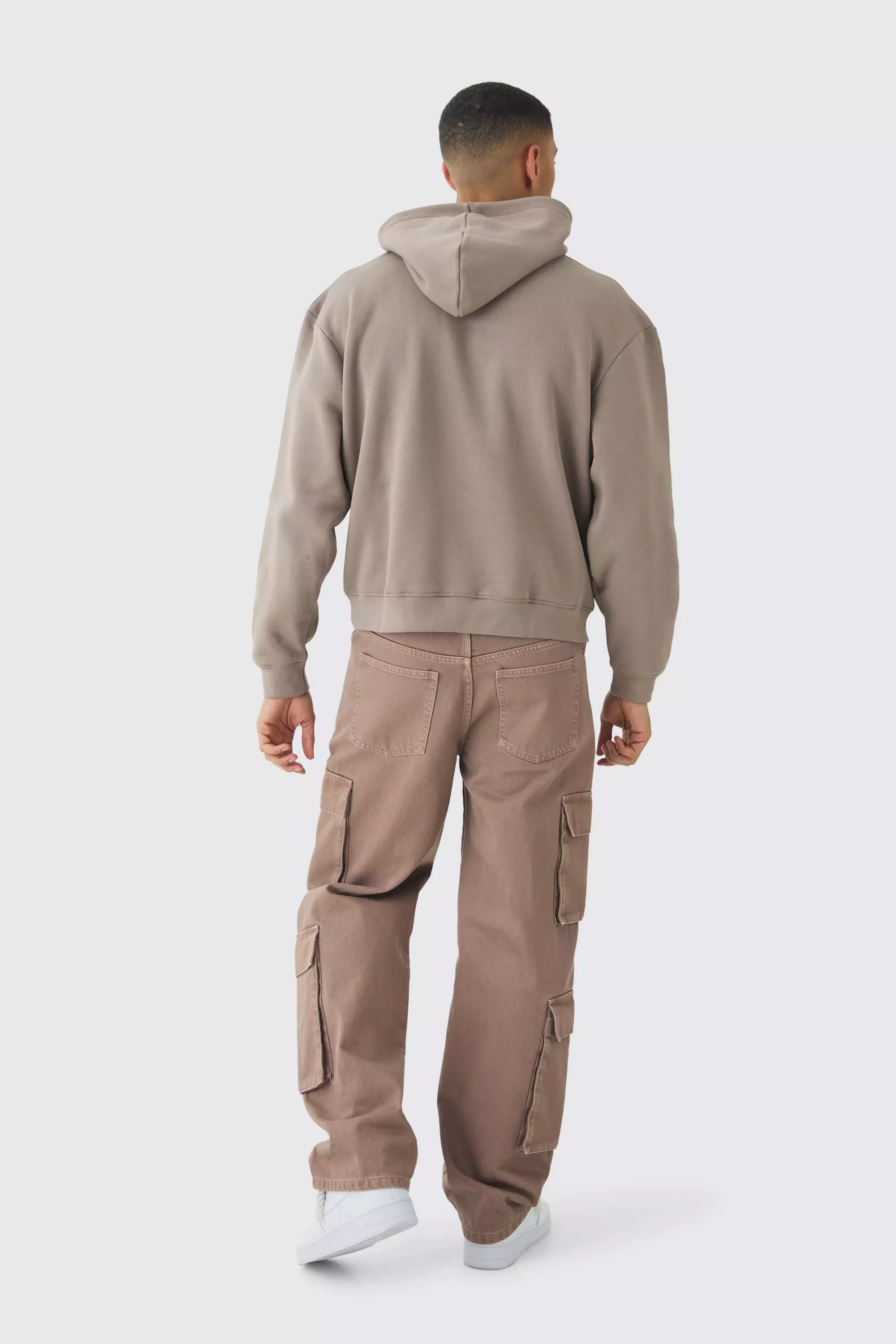 Taupe Oversized Boxy M Student Hoodie alternative image