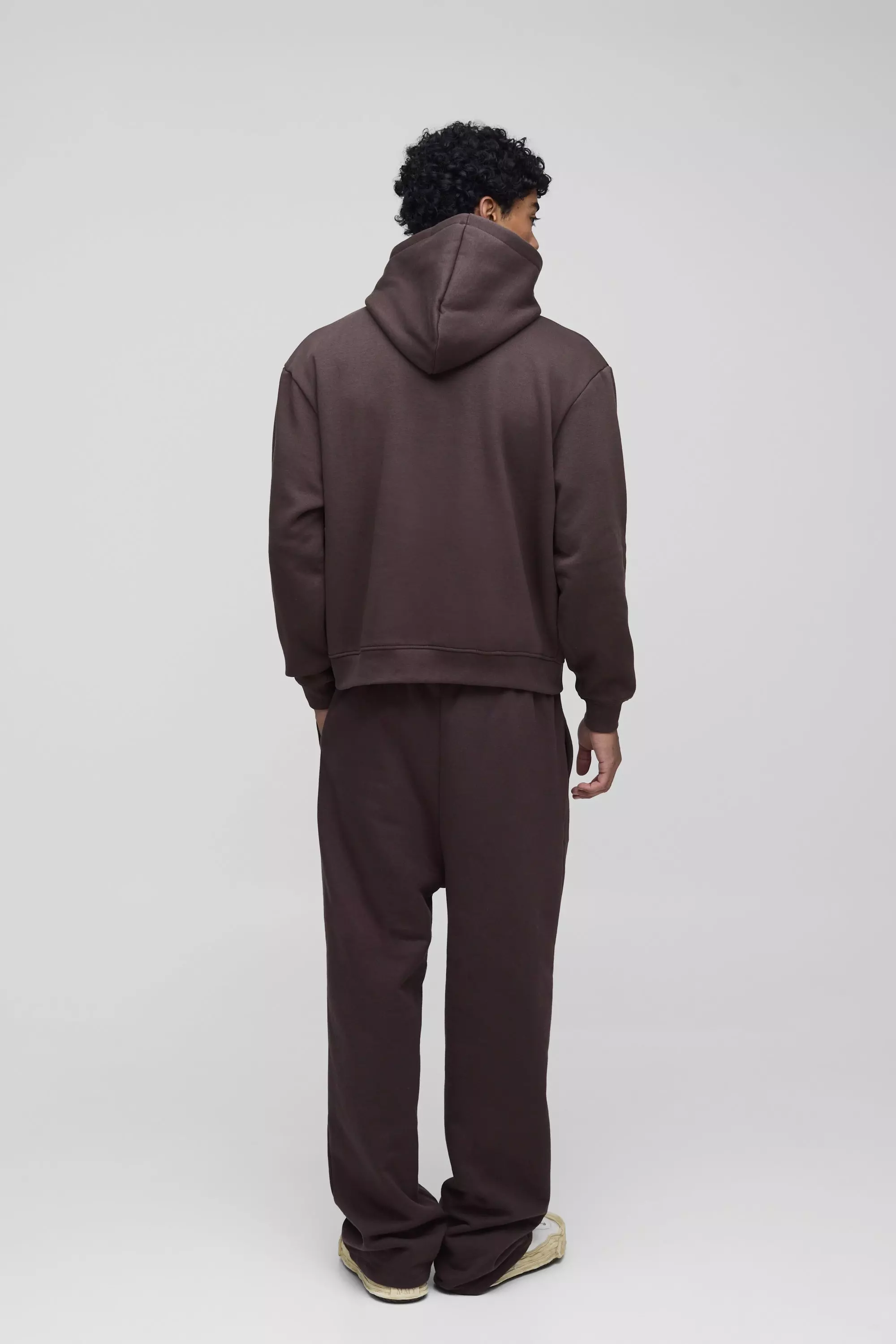 Sweat à capuche oversize imprimé, Chocolate autre image