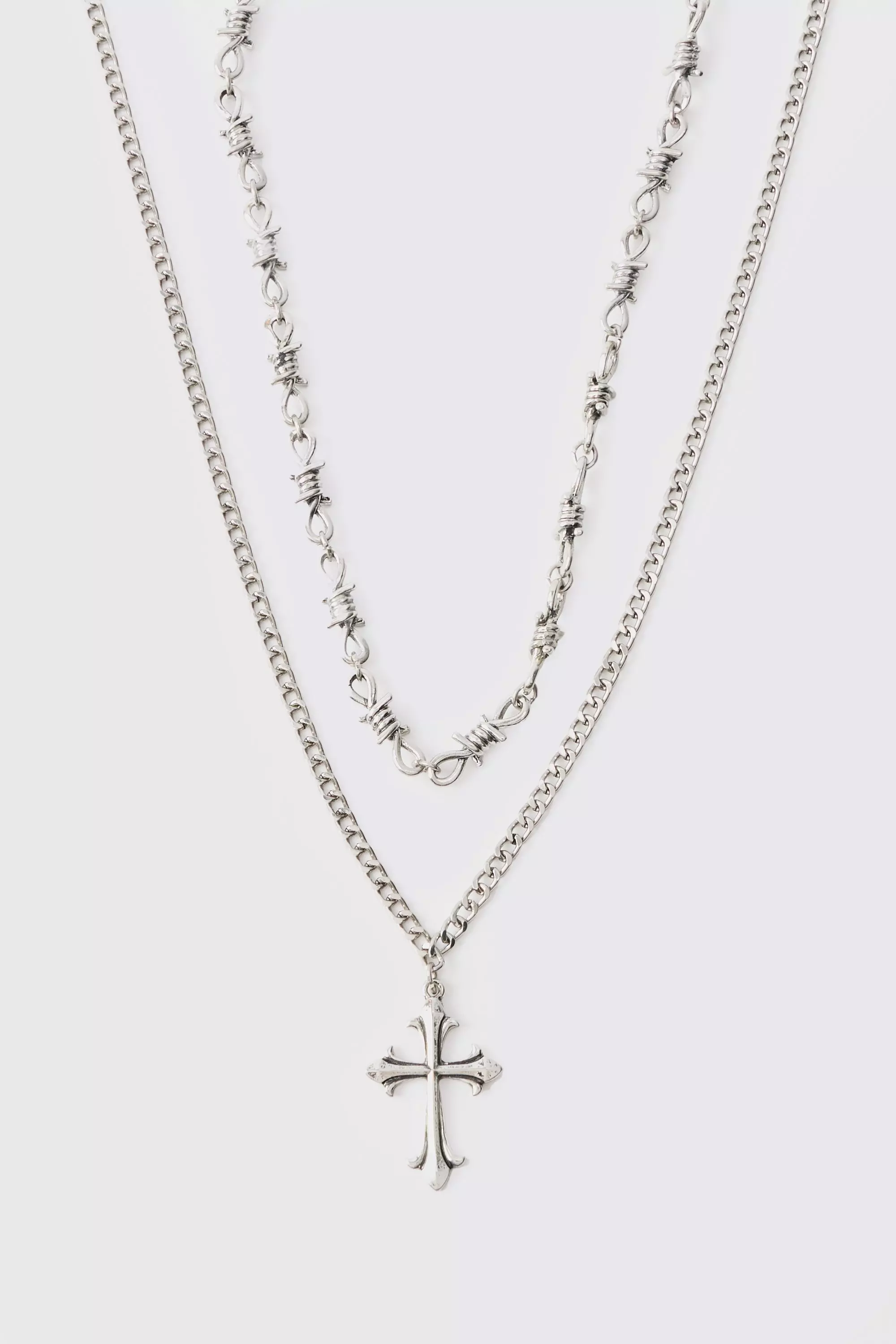 Collana Con Pendente A Croce, Silver immagine alternativa
