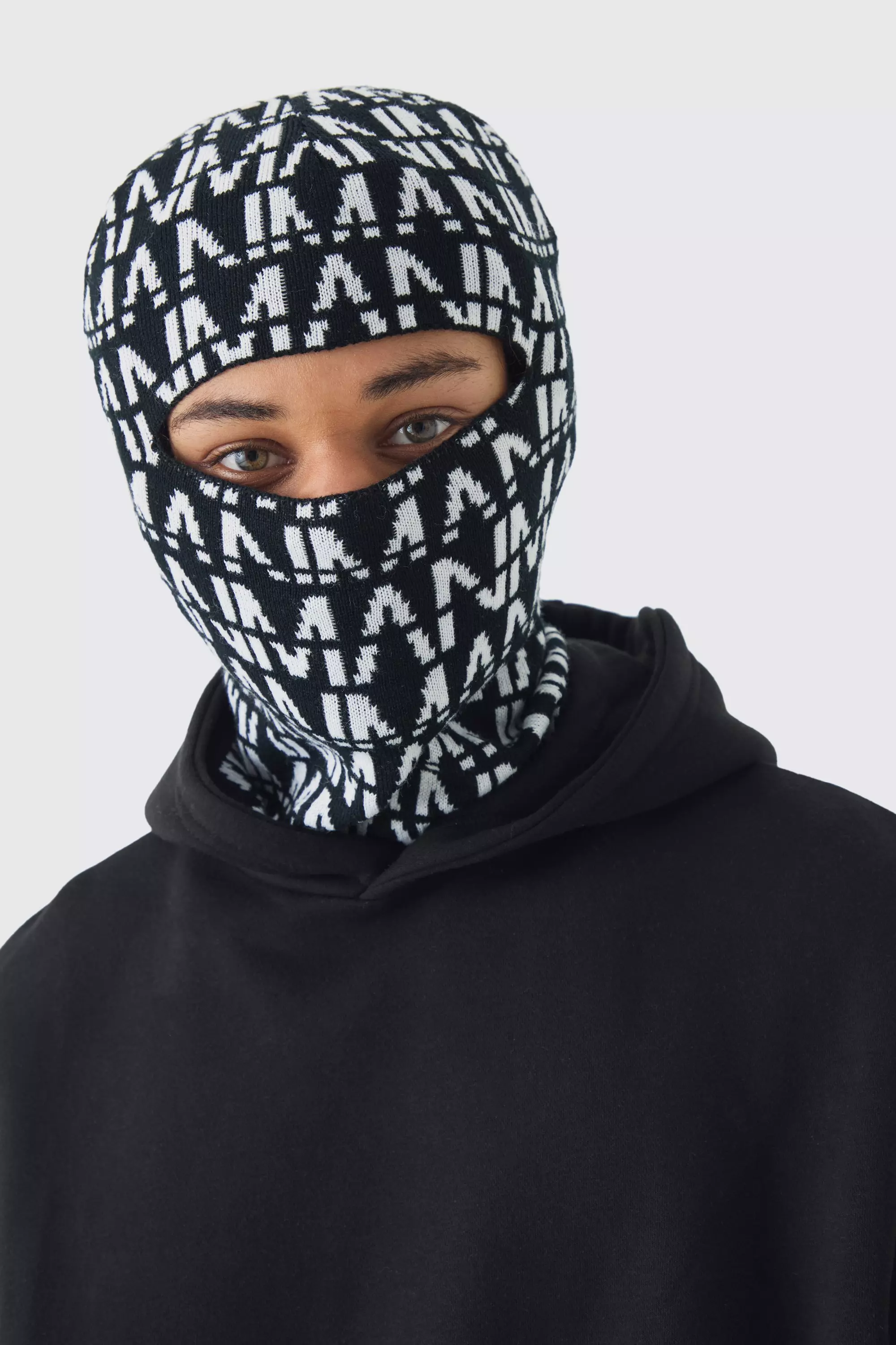 Black All Over Man Dash Face Covering alternative image