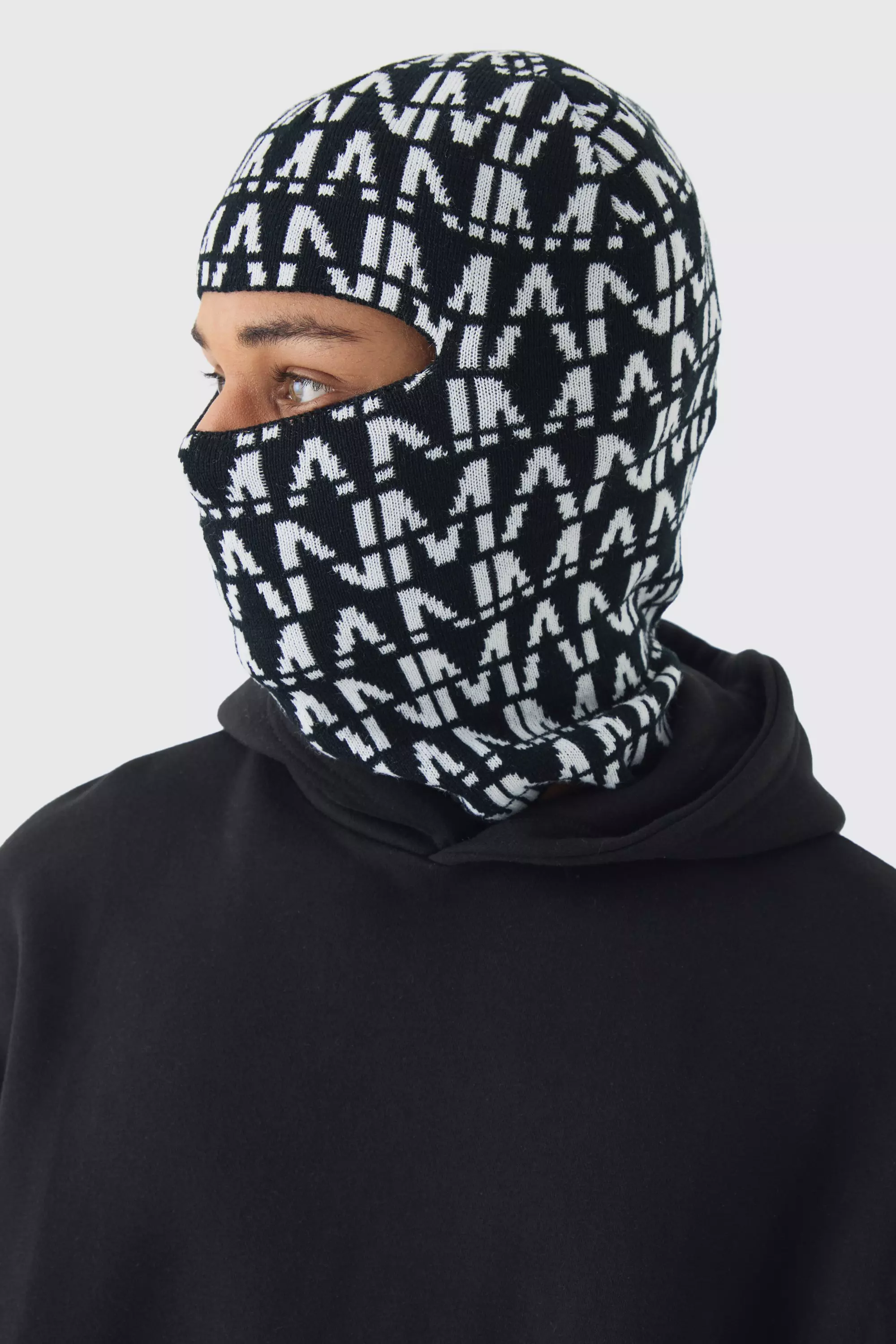 Black All Over Man Dash Face Covering alternative image