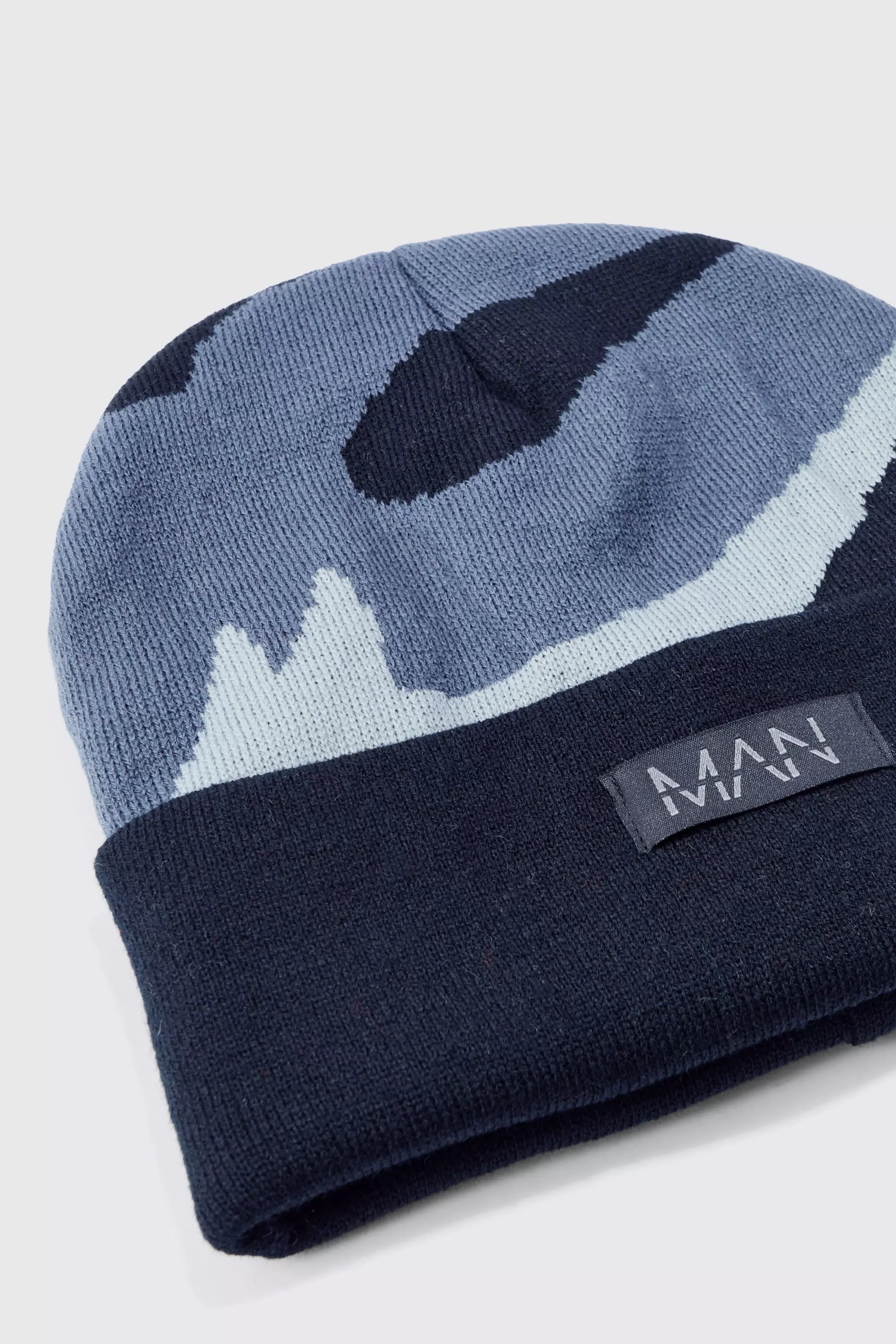 Black Spray Paint Effect Graphic Beanie alternative image