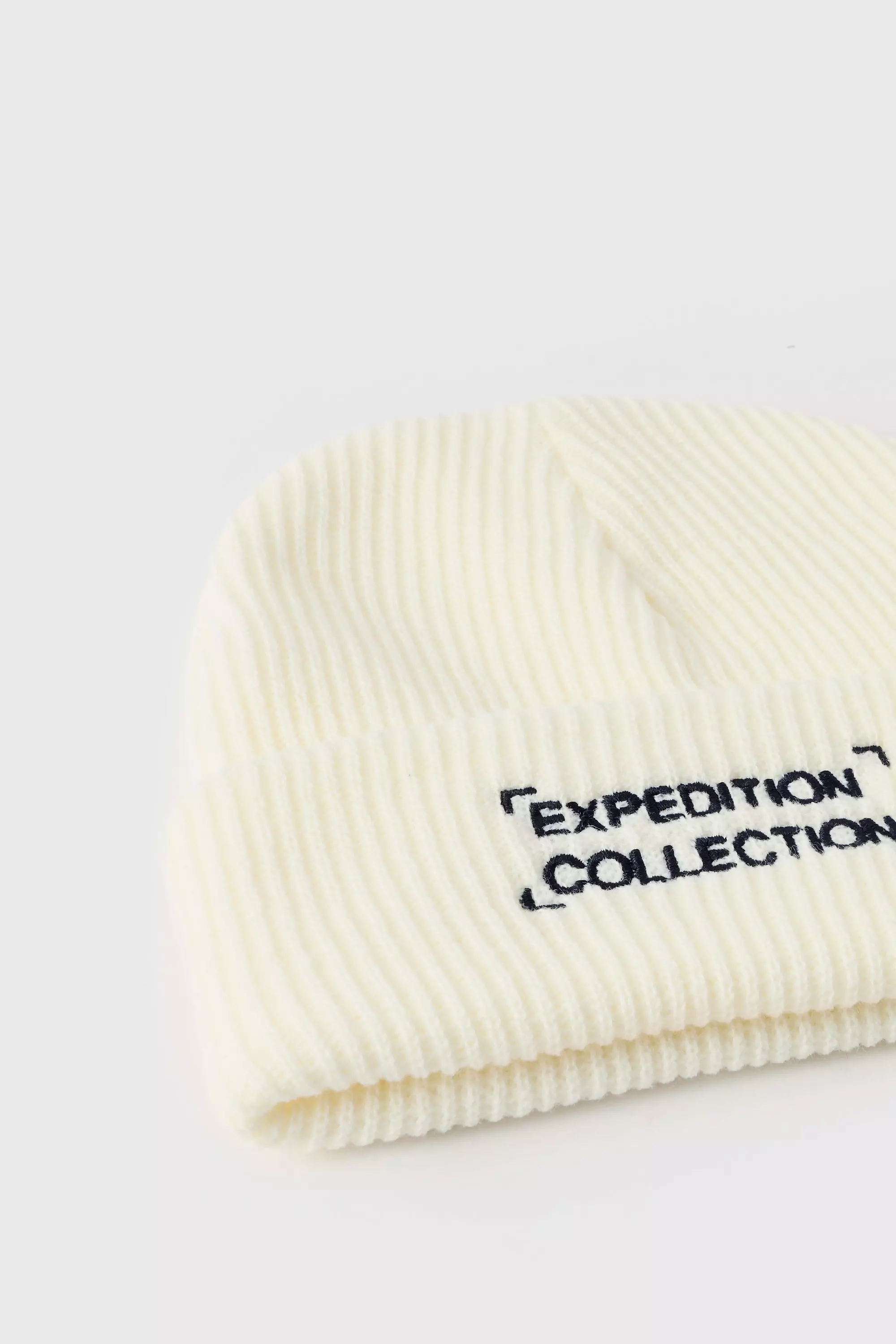 Expedition Collection Embroidered Beanie In White alternative image
