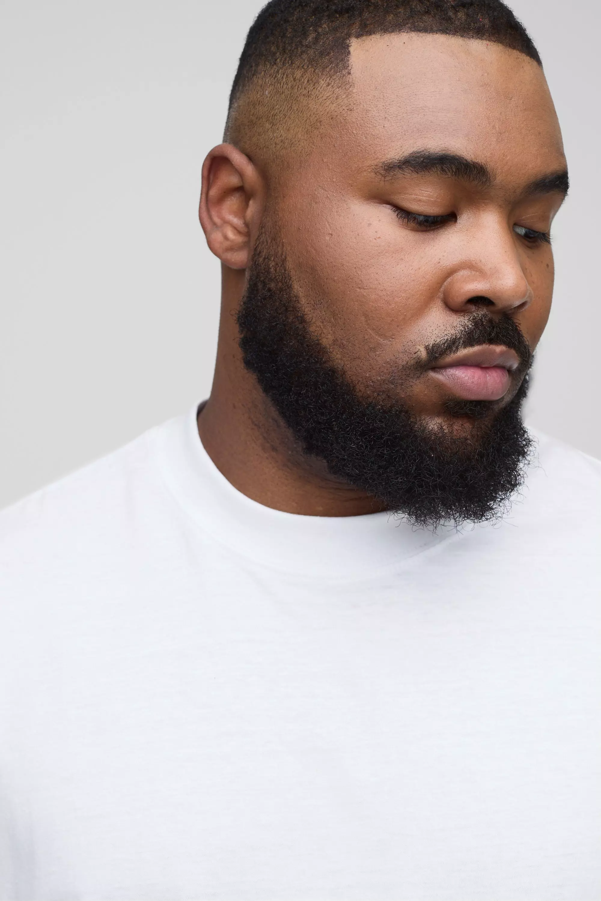 White Plus Oversized Extended Neck T-shirt alternative image