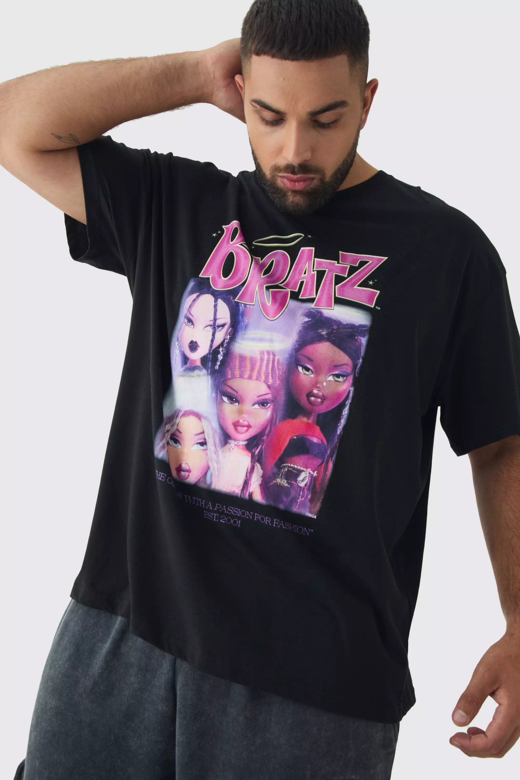 Plus Bratz Licence T-shirt in Black Black