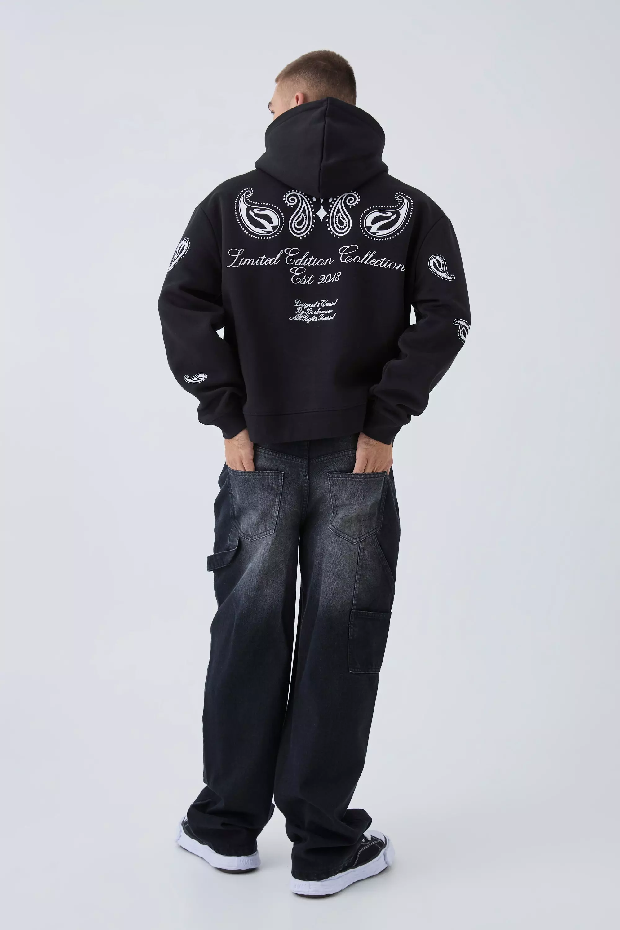 Relaxed Fit Carpenter Jeans | boohooMAN USA
