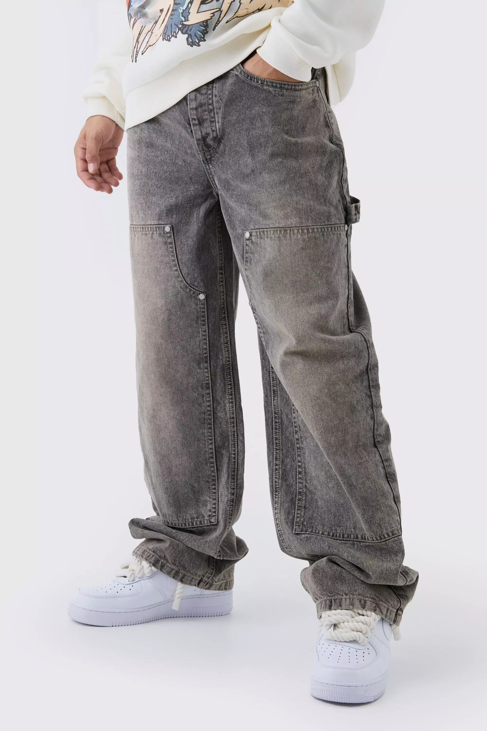 Relaxed Fit Carpenter Jeans Stone