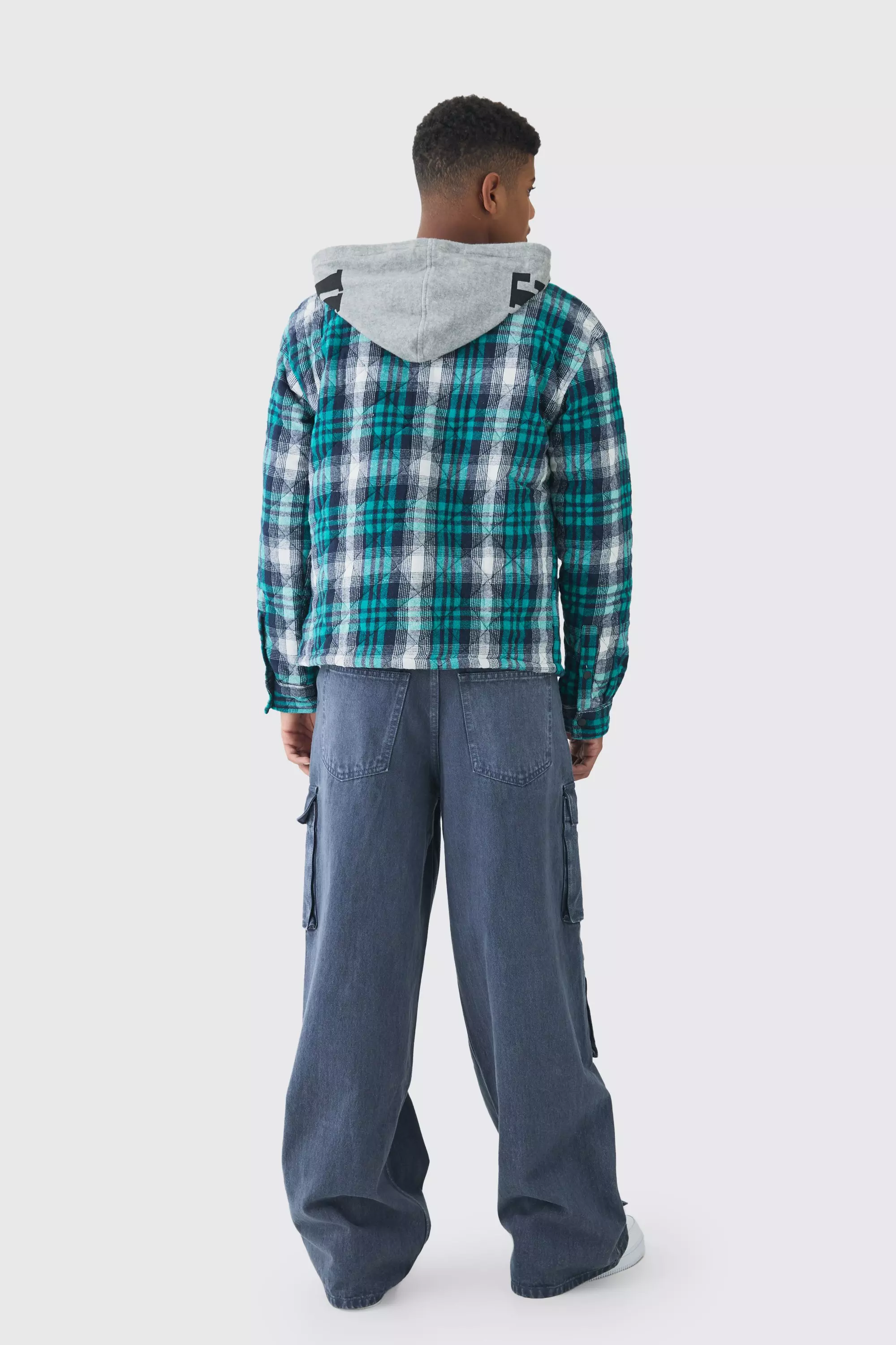 Tall - Surchemise matelassée en jersey, Dark green autre image