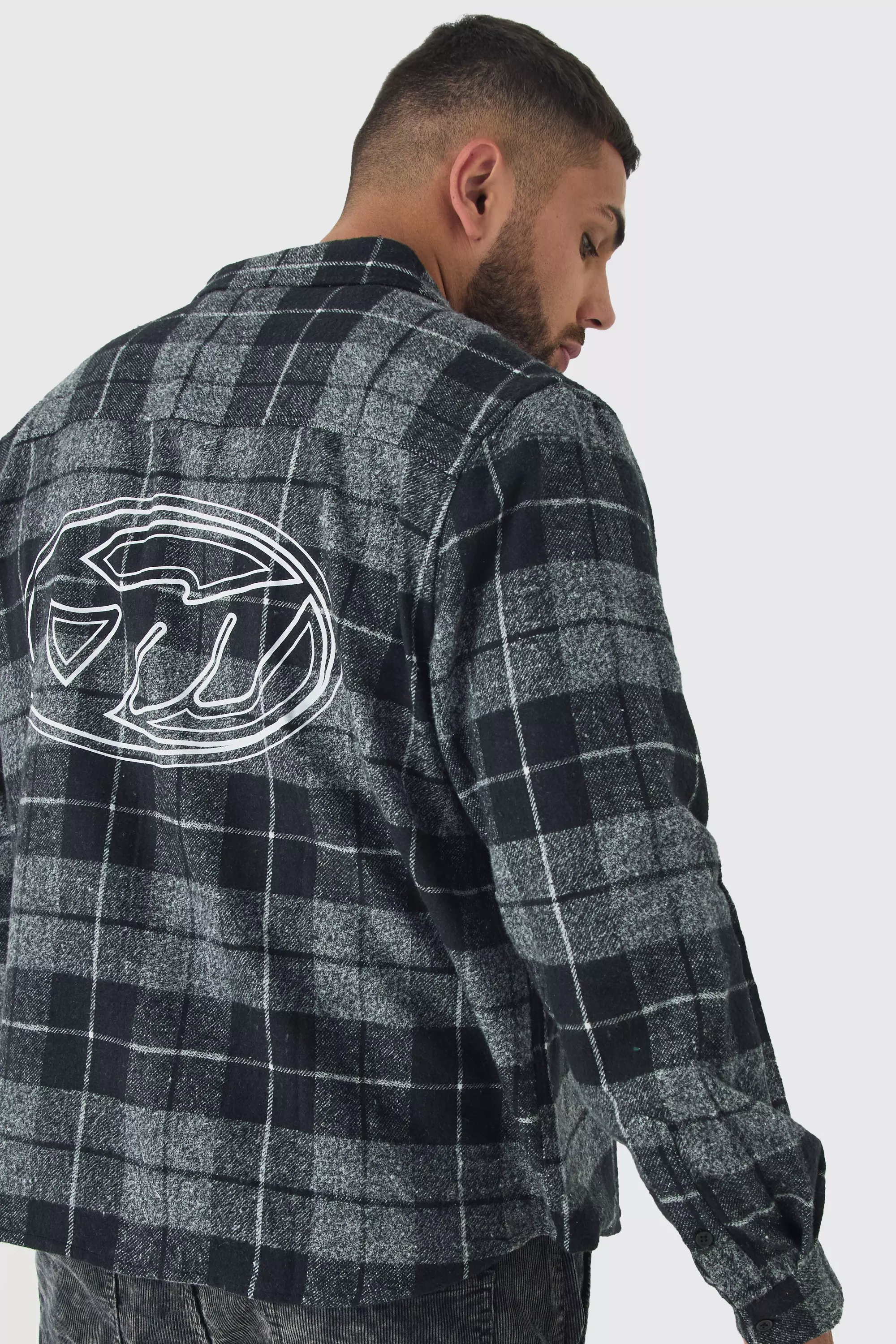 Grande taille - Chemise à carreaux, Grey autre image