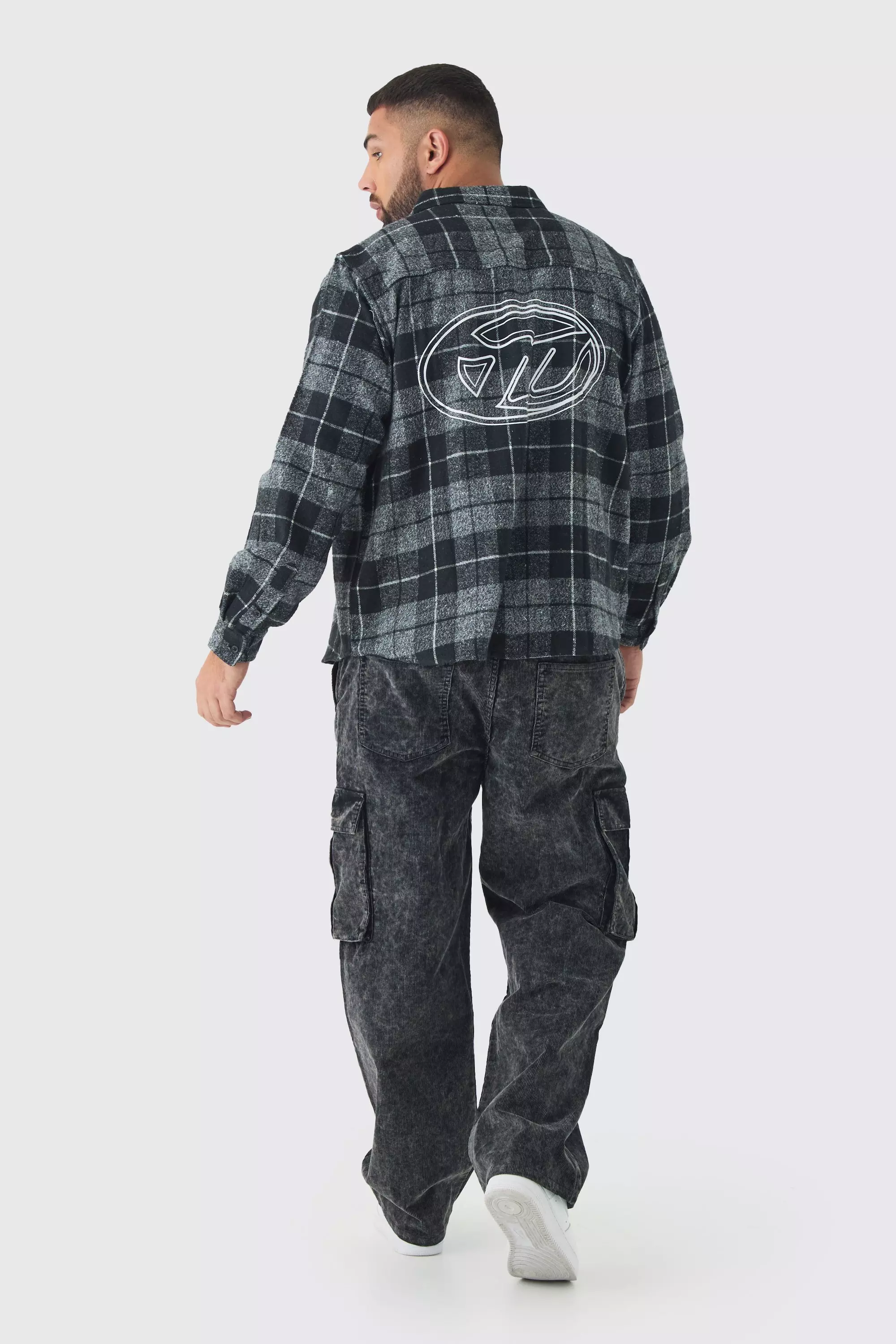 Grande taille - Chemise à carreaux, Grey autre image