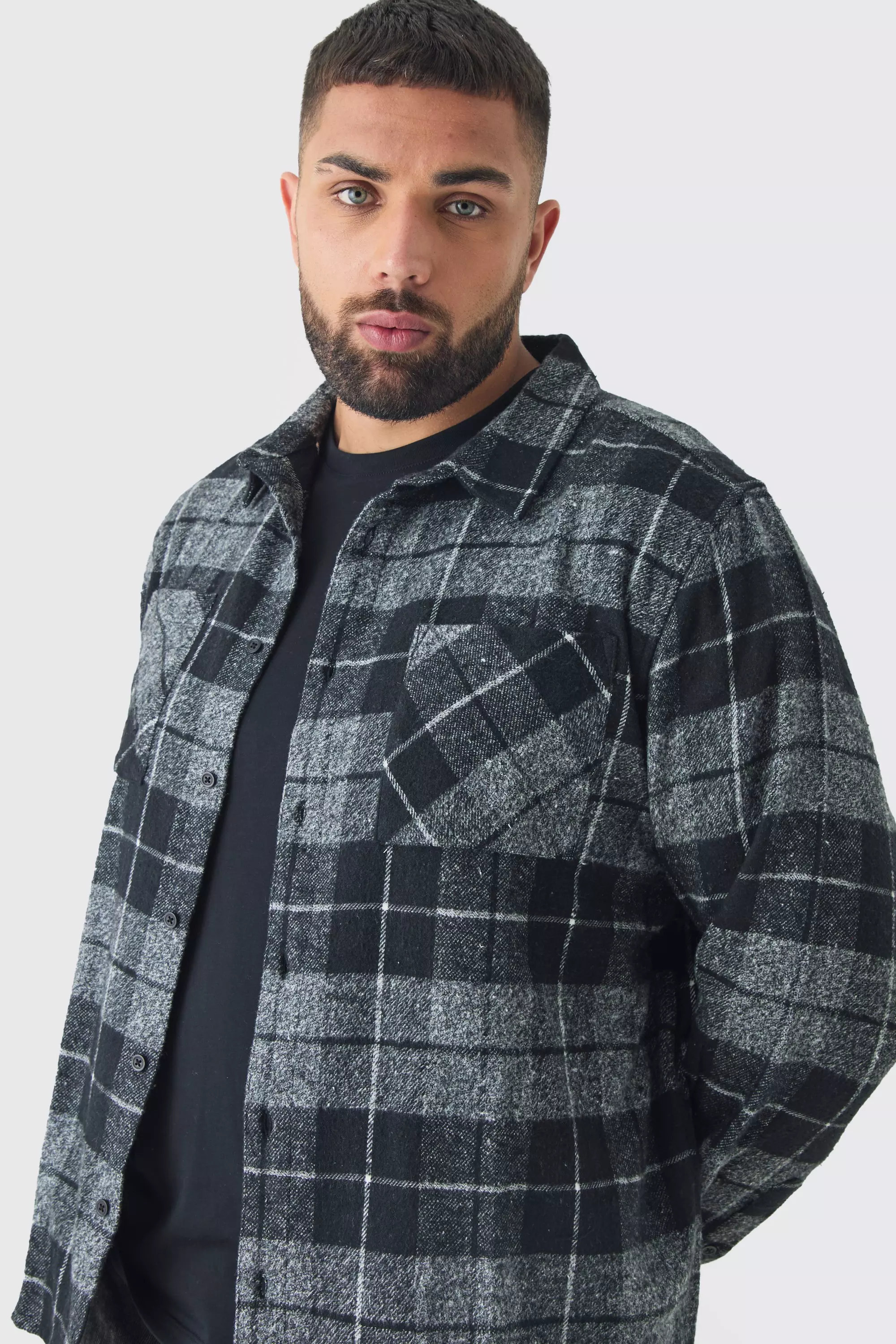 Grande taille - Chemise à carreaux, Grey autre image