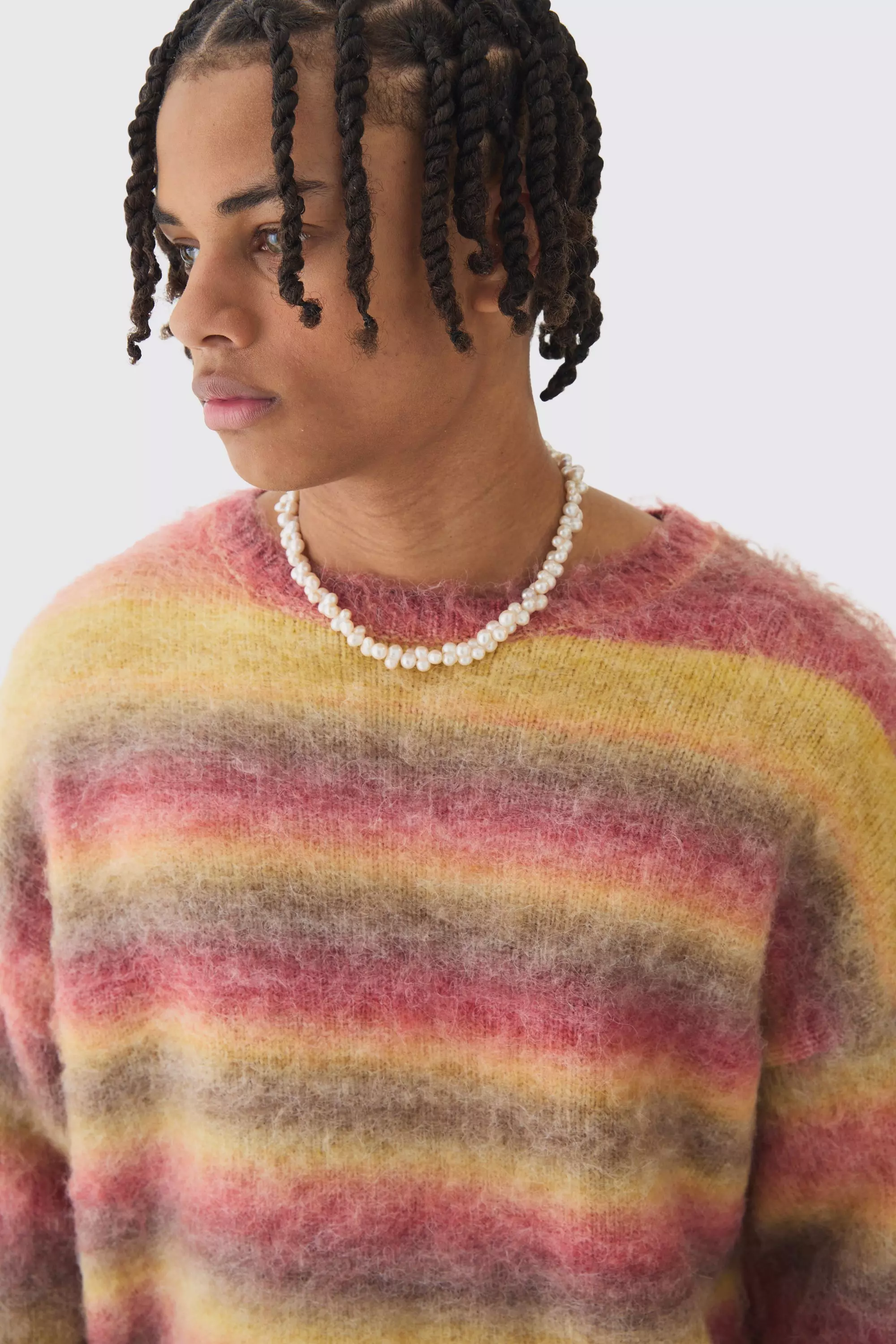 Pull oversize en maille brossée, Red autre image