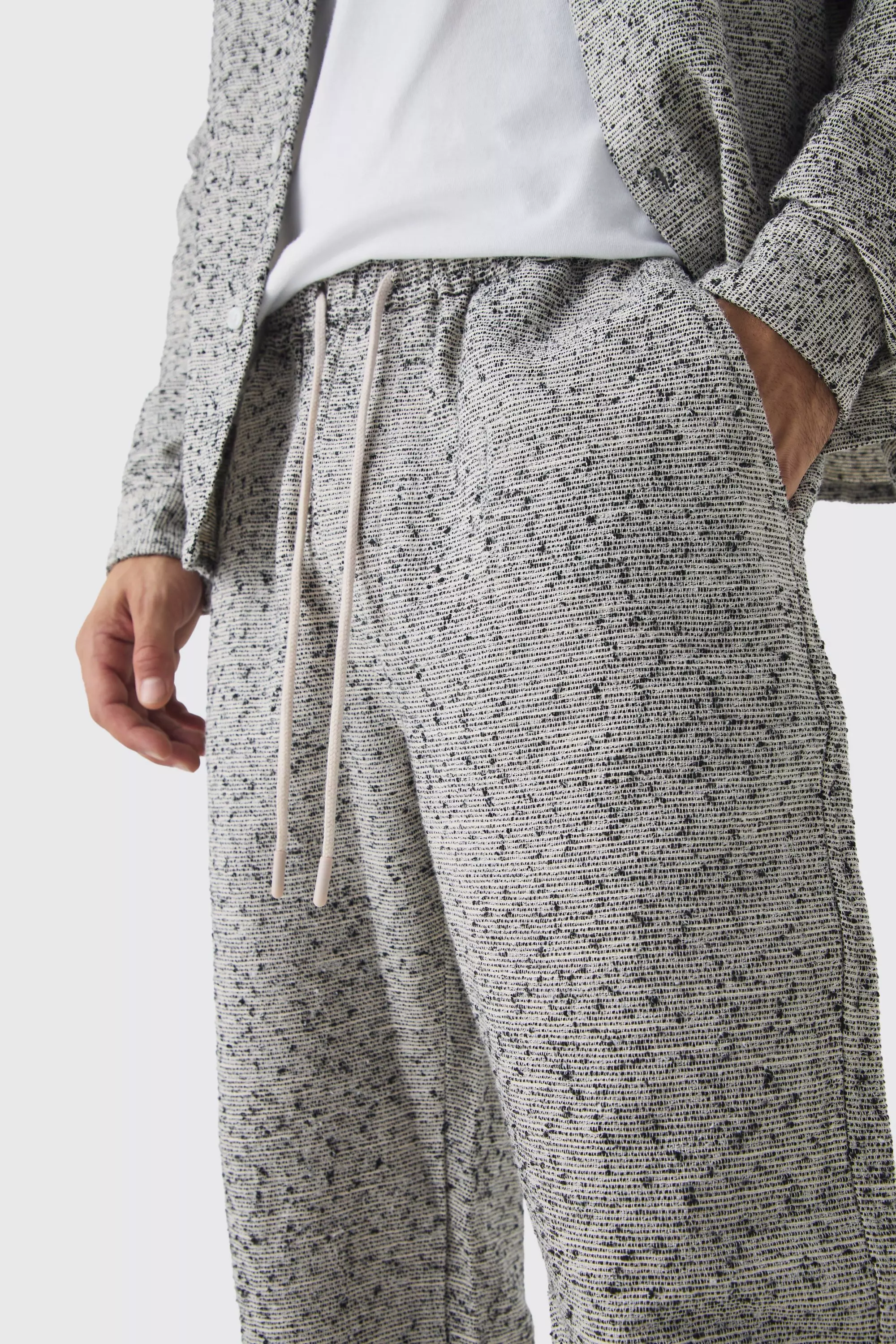 Multi Elasticated Waist Boucle Straight Leg Pants alternative image