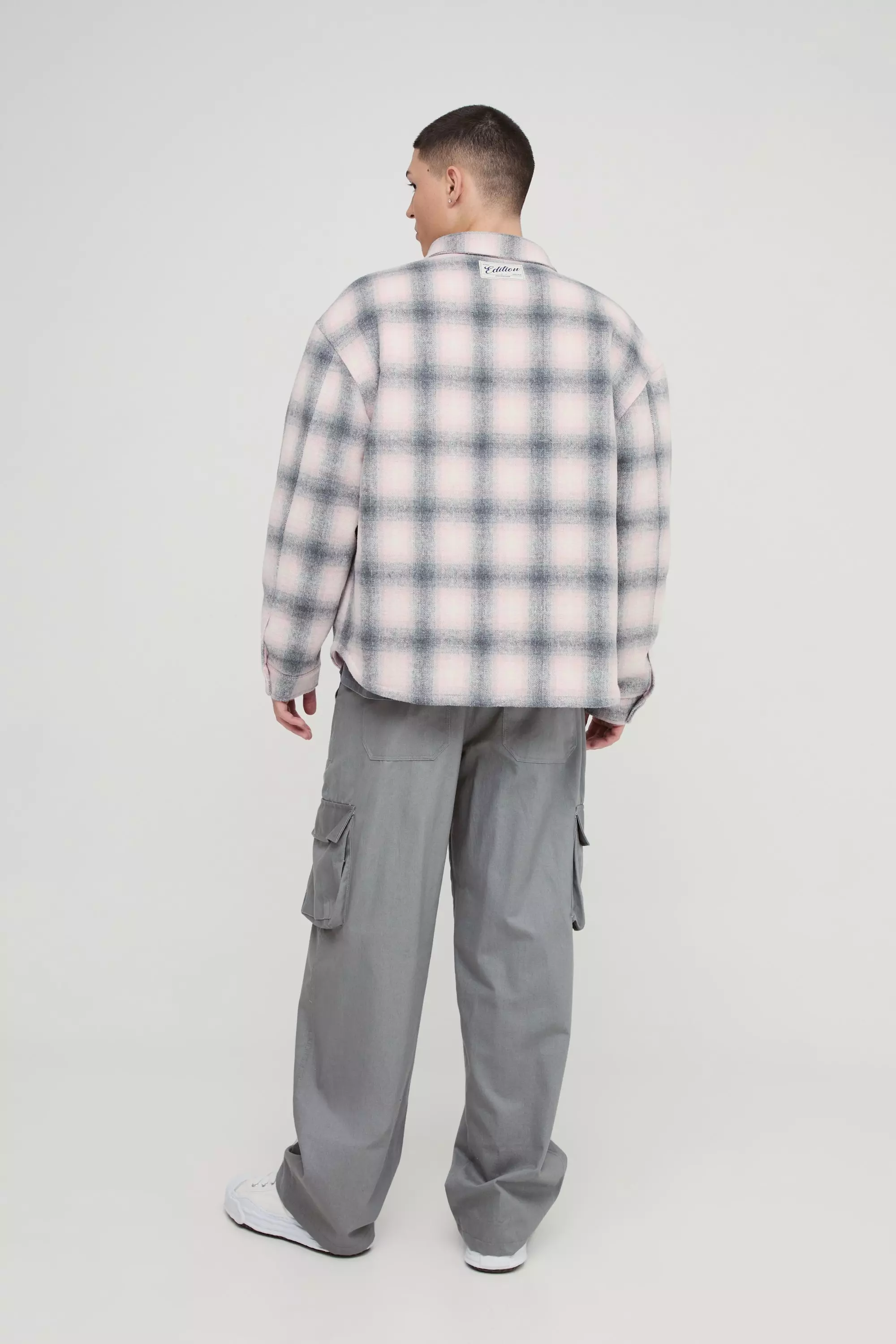 Khaki Baggy Fit Fixed Waist Cargo Pants alternative image