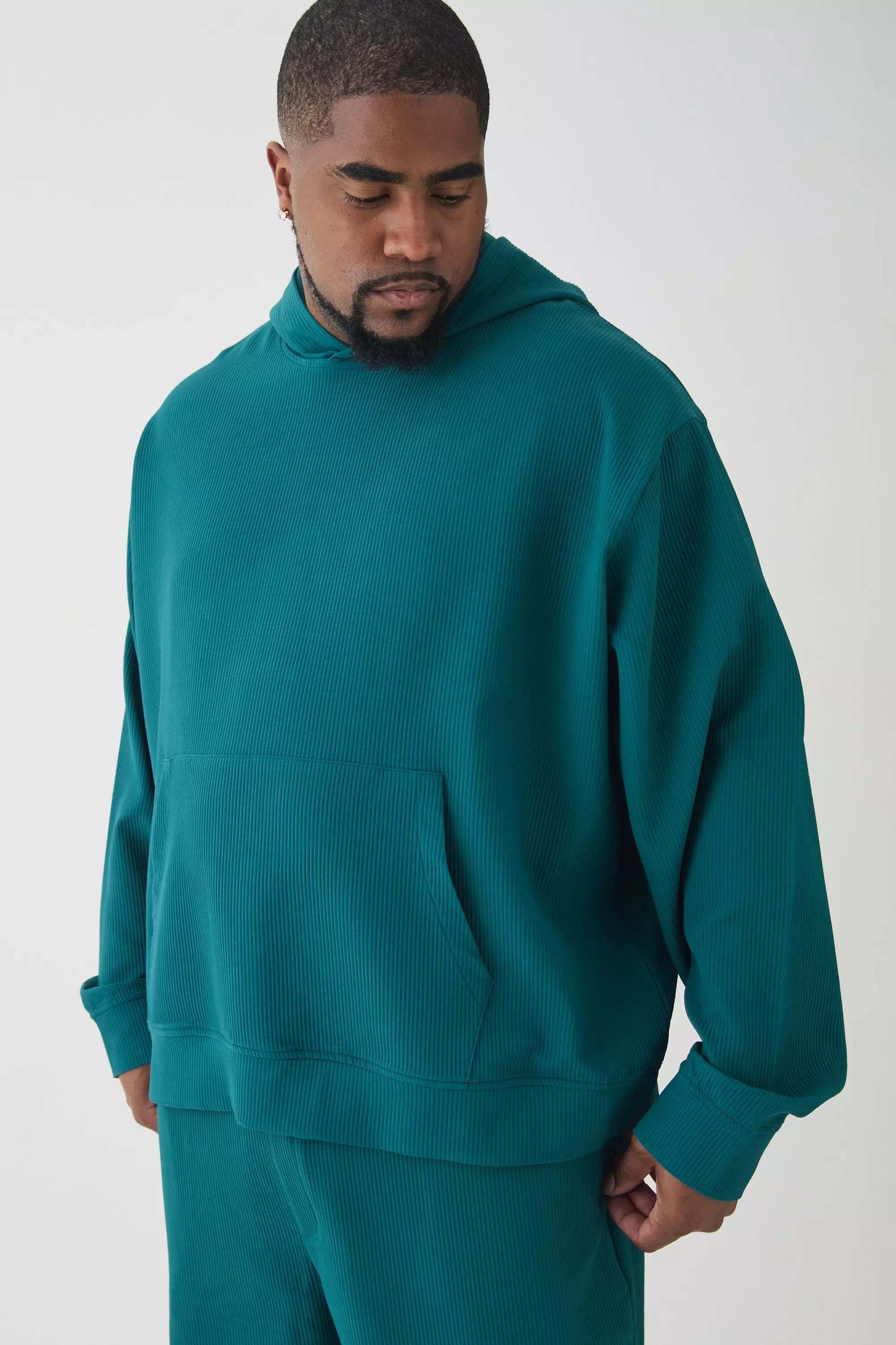 Forest Plus Oversized Boxy Plisse Hoodie alternatieve afbeelding