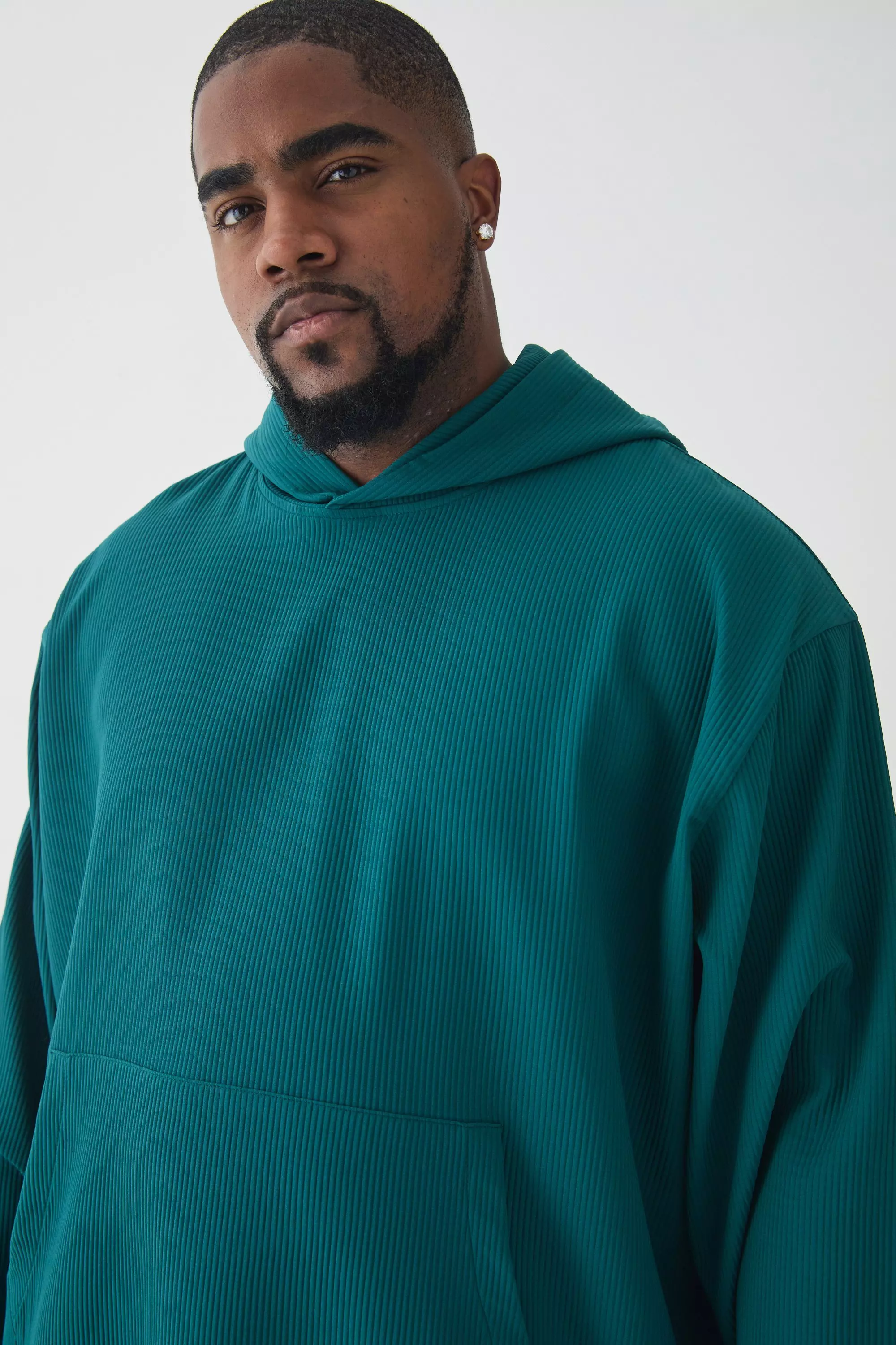 Forest Plus Oversized Boxy Plisse Hoodie alternatieve afbeelding