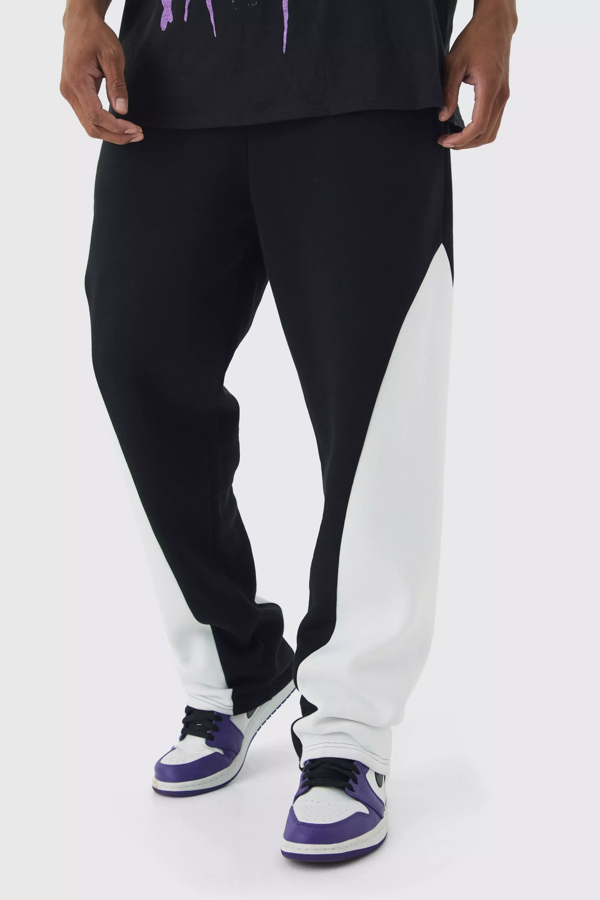 Relaxed High Gusset Sweatpants Black