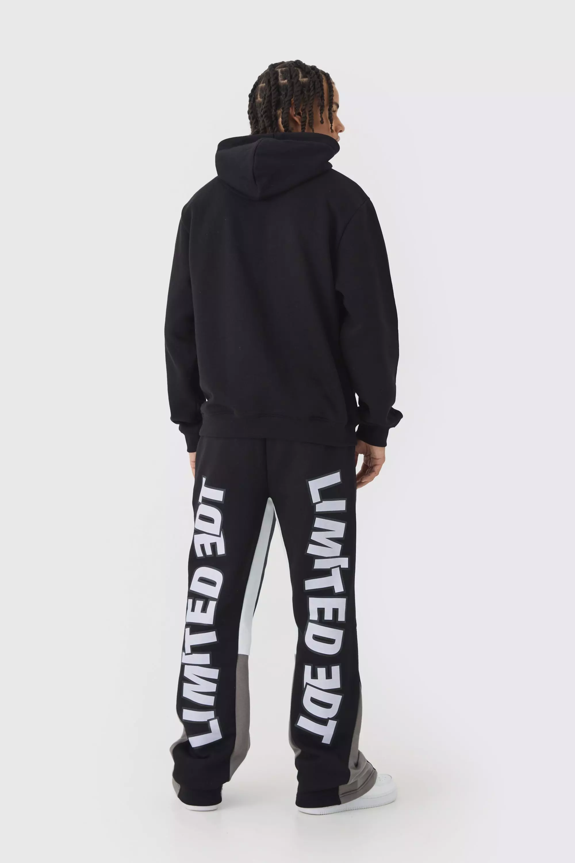 Black Regular Limited Heart Gusset Hooded Tracksuit alternative image