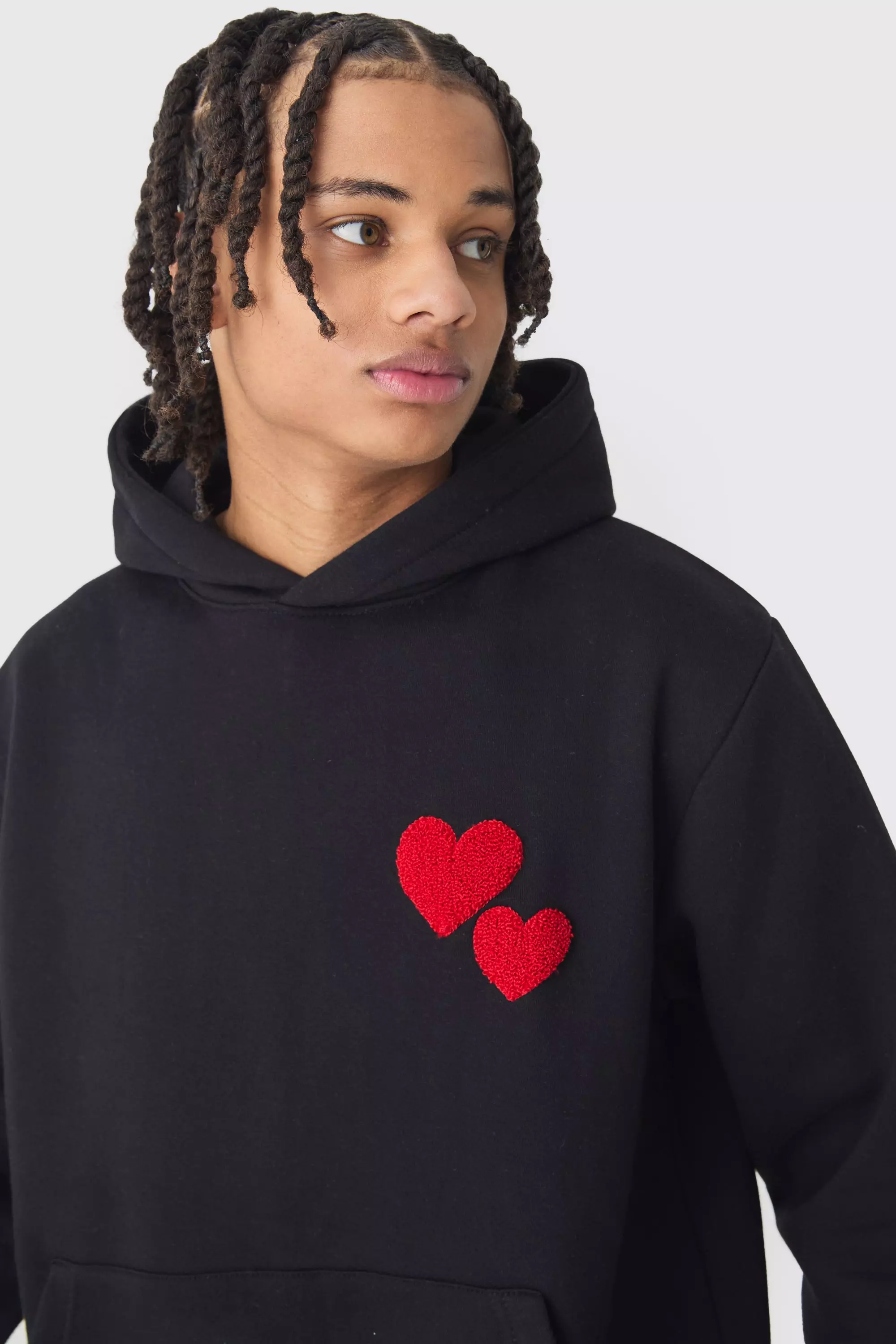 Black Regular Limited Heart Gusset Hooded Tracksuit alternative image