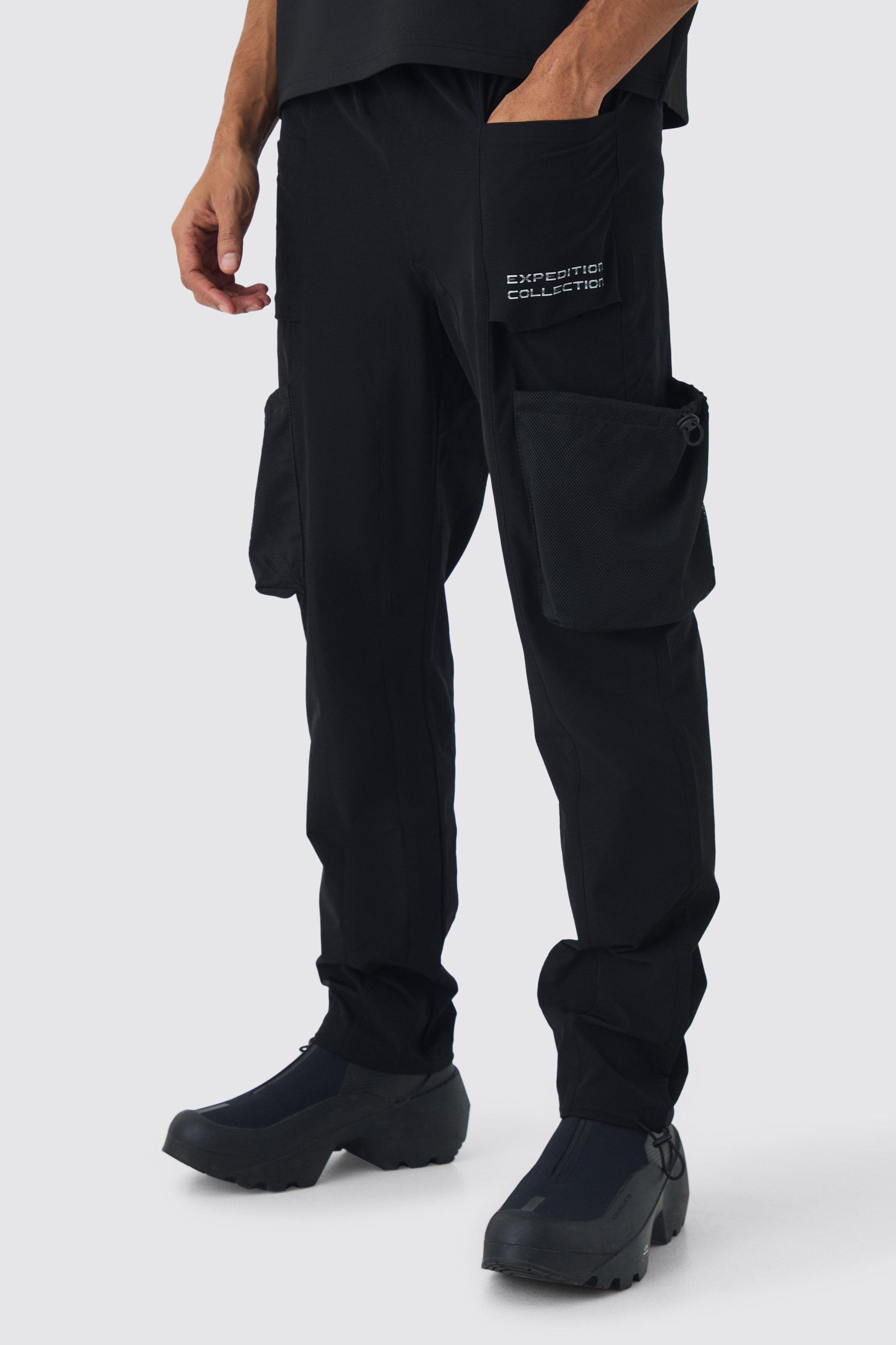 Men's Nylon Sweatpants | boohooMAN USA Men's Nylon Sweatpants | boohooMAN USA
