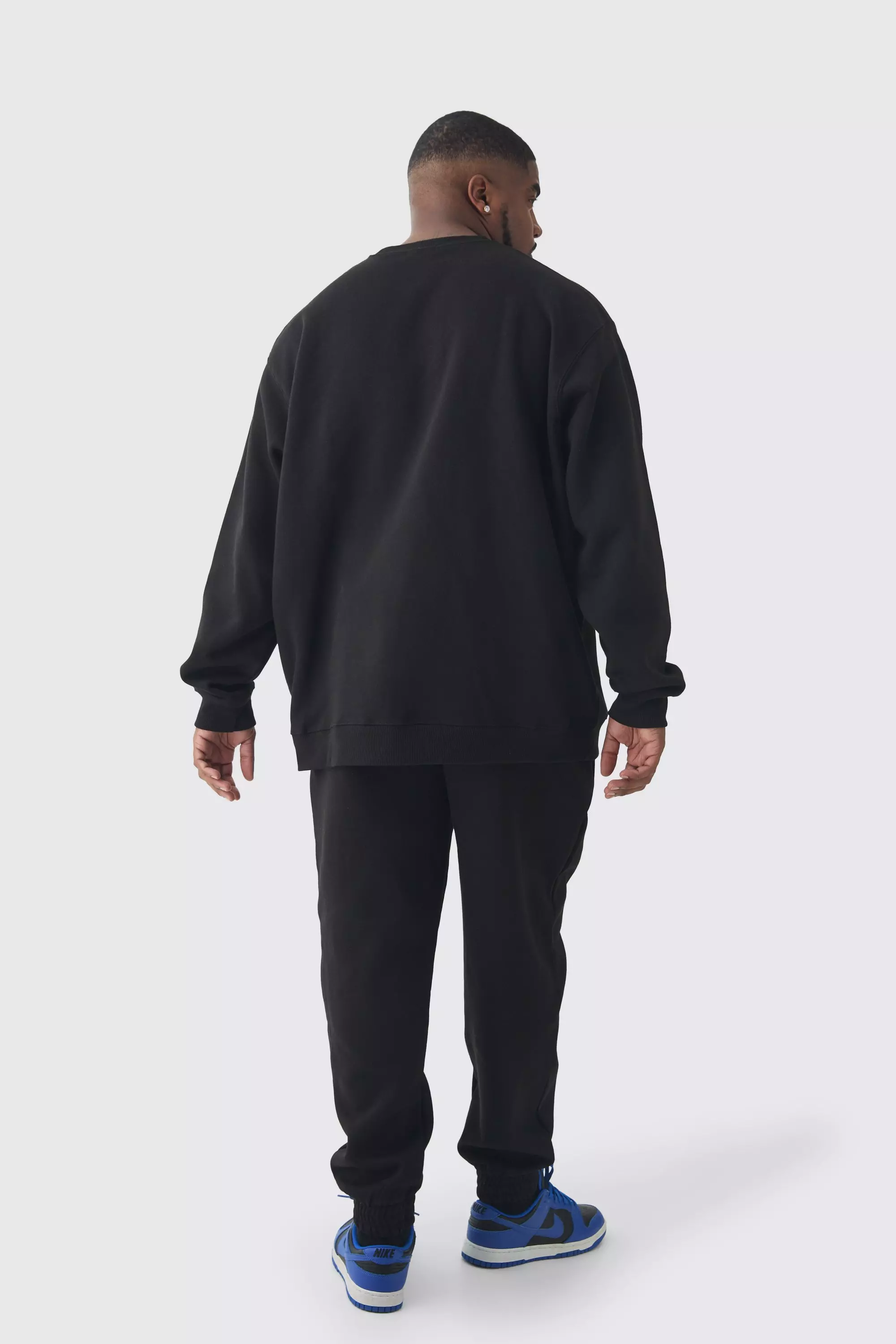 Black Plus B Embroidered Sweat Tracksuit alternative image