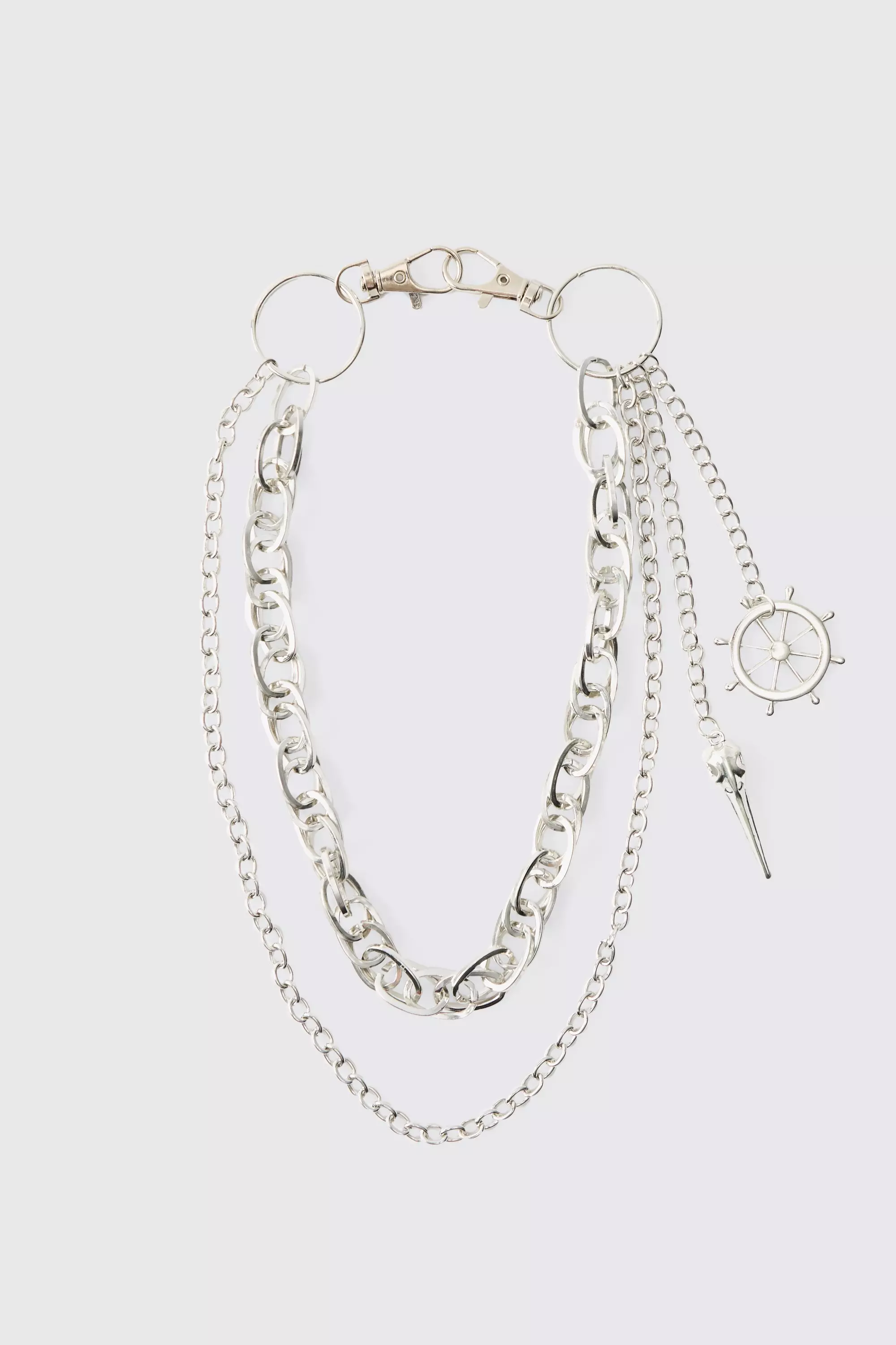 Silver Zilveren Dubbele Ketting Jeans alternatieve afbeelding