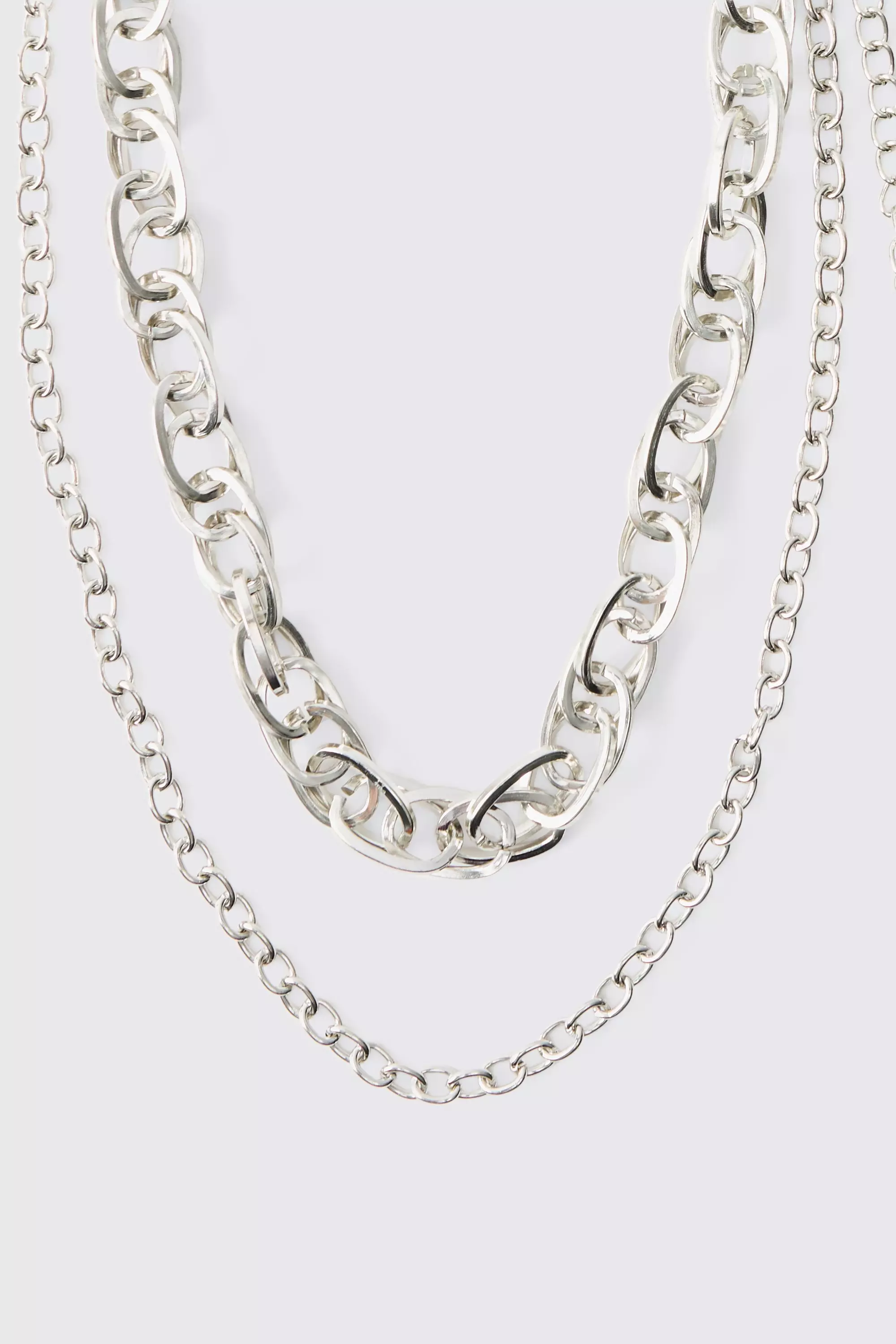 Silver Zilveren Dubbele Ketting Jeans alternatieve afbeelding