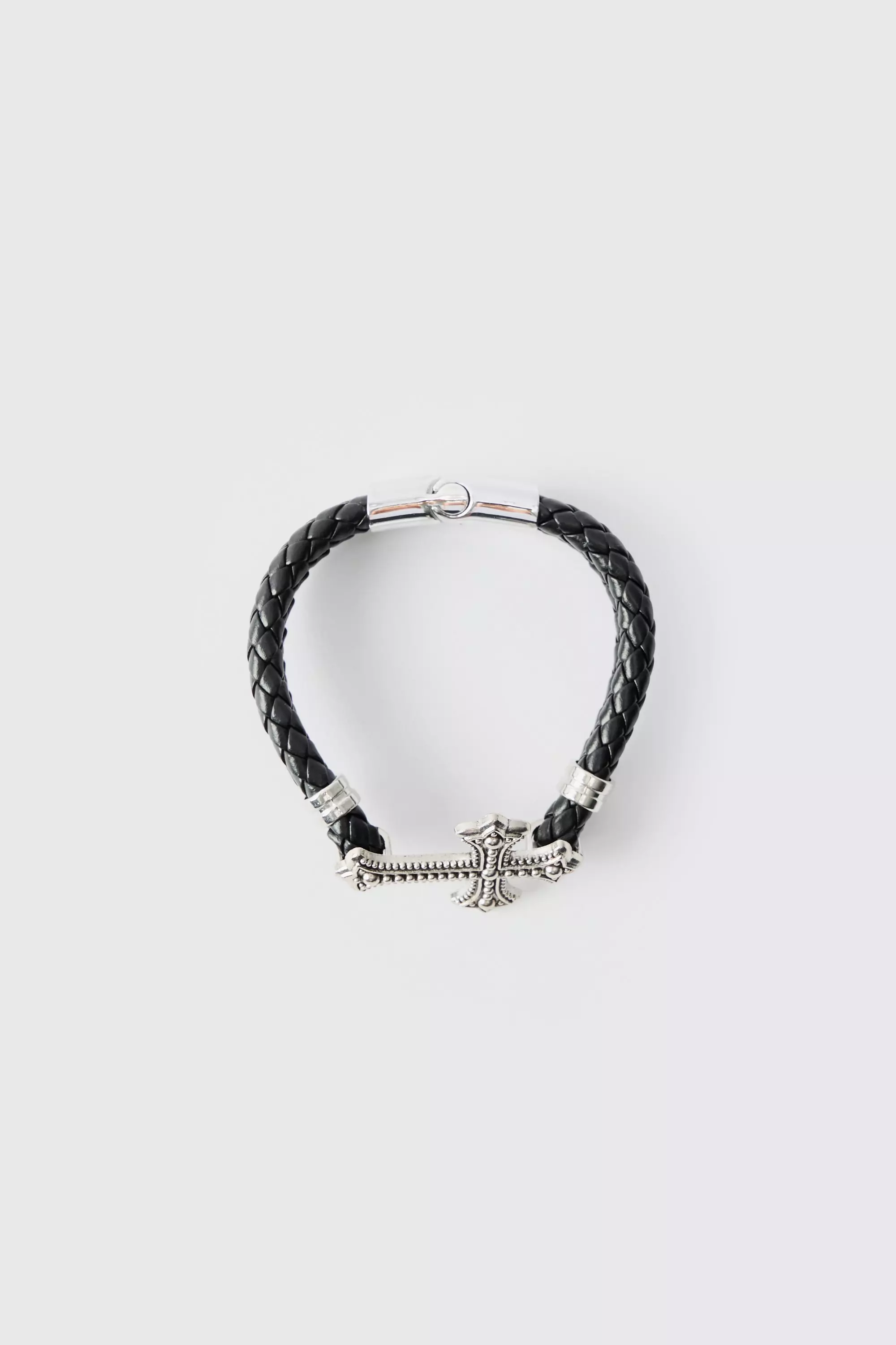 Cross Rope Bracelet Black