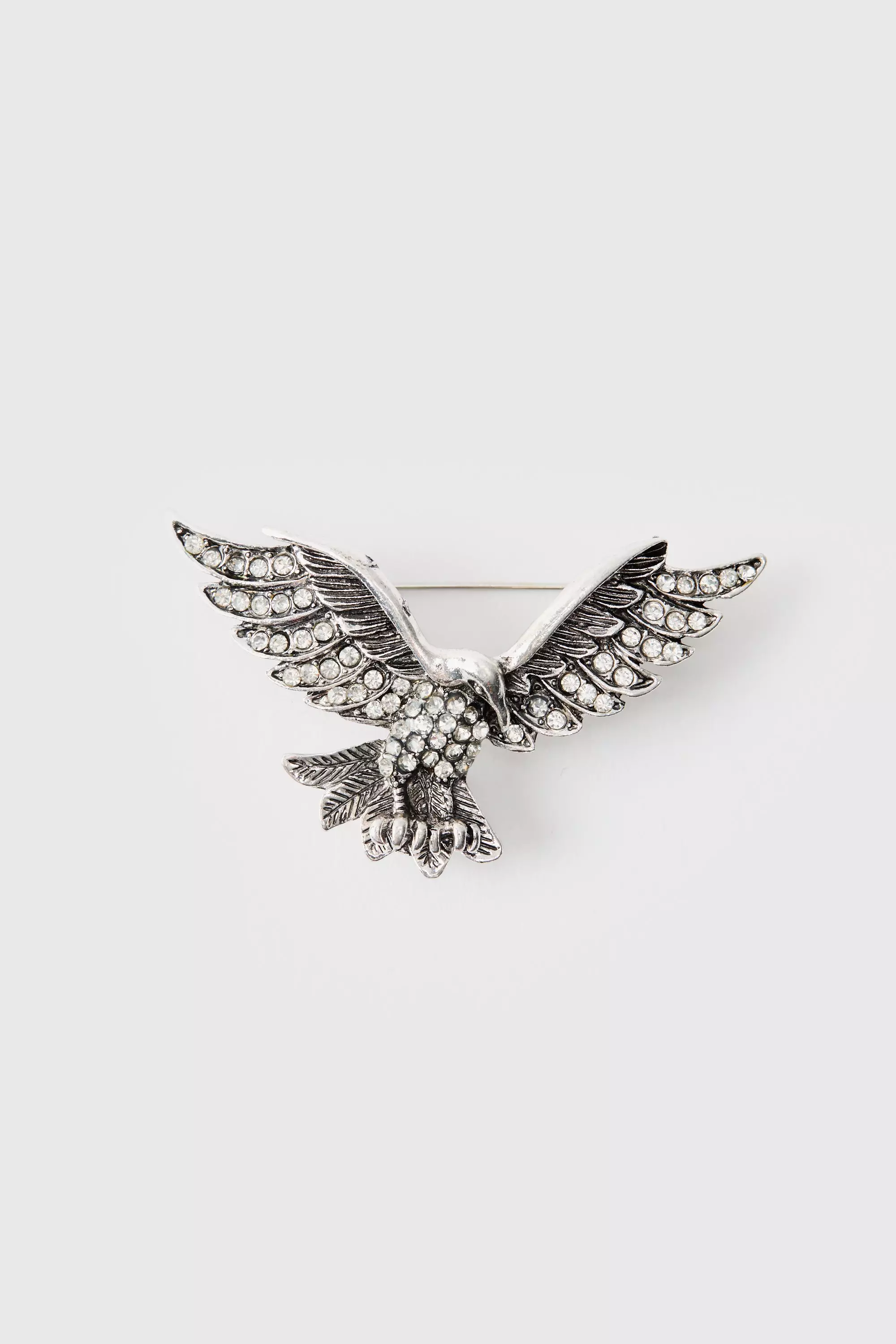 Silver Eagle Brooch Silver