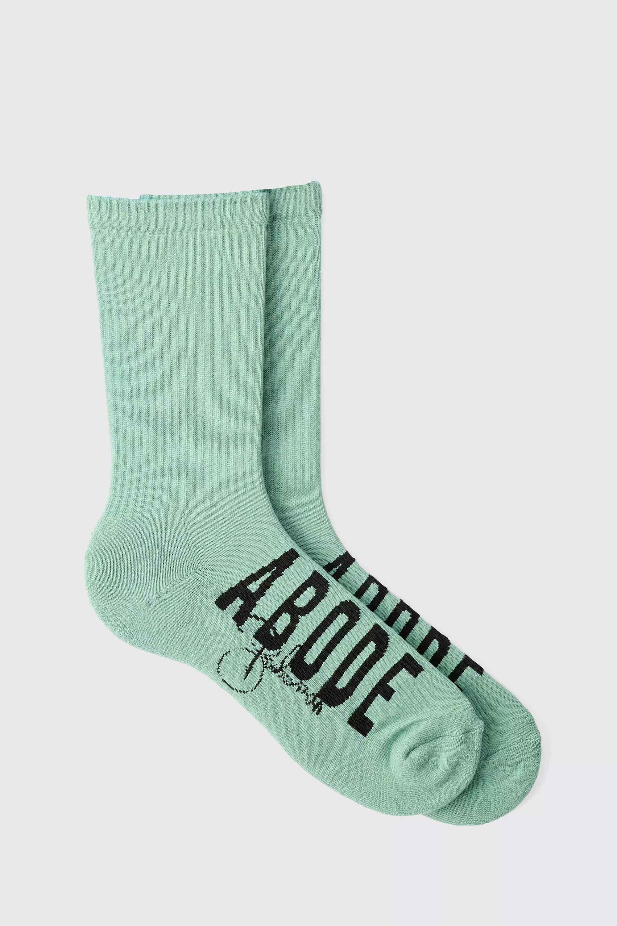 Abode Jacquard Socks Sage