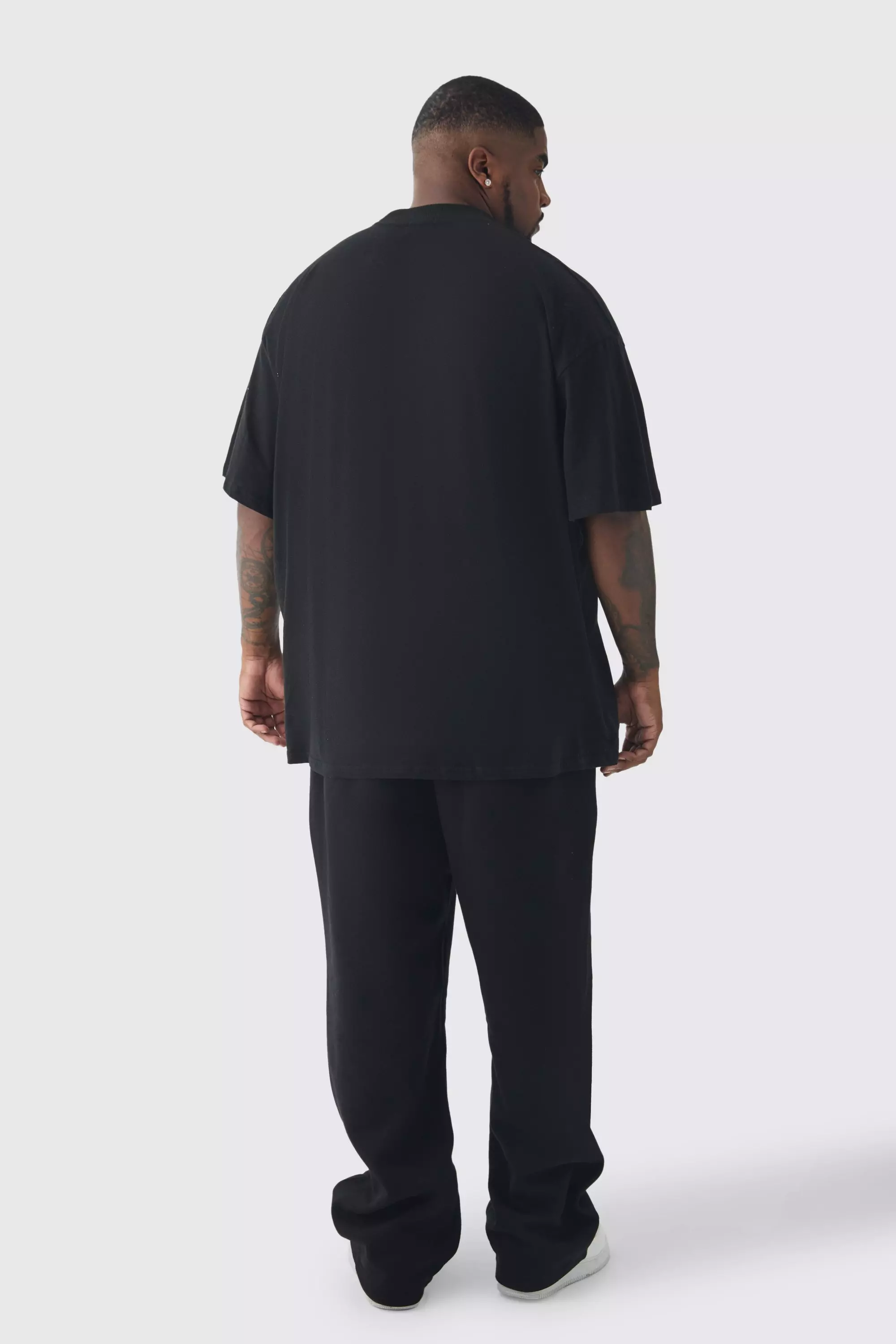 Plus Oversize T-Shirt mit MMixiii-Print, Black alternatives Bild