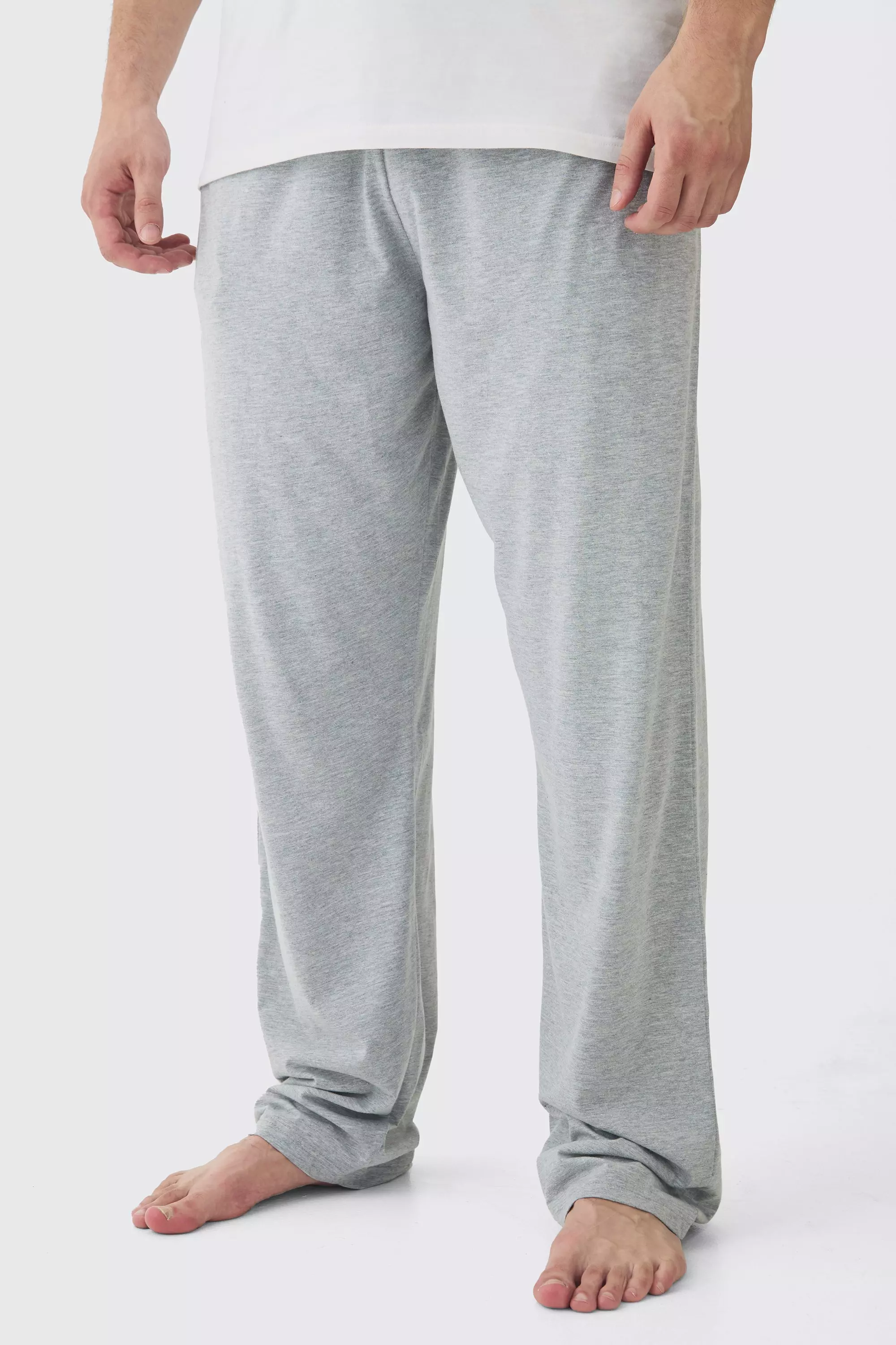 Tall Oversized Double Waistband Lounge Jogger in Grey alternative image