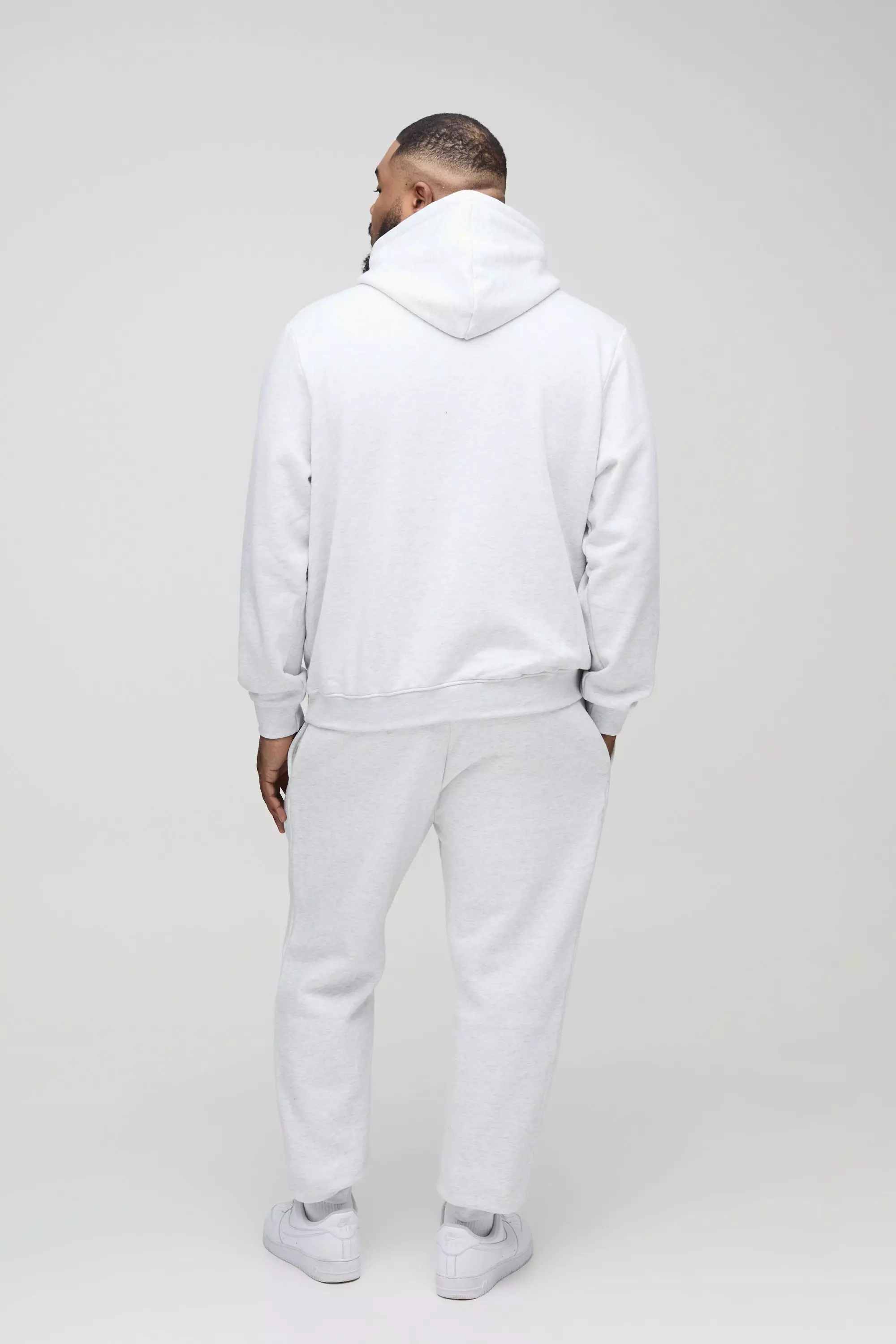 330GSM Plus Regular Fit Hoodie in Grey Marl alternative image