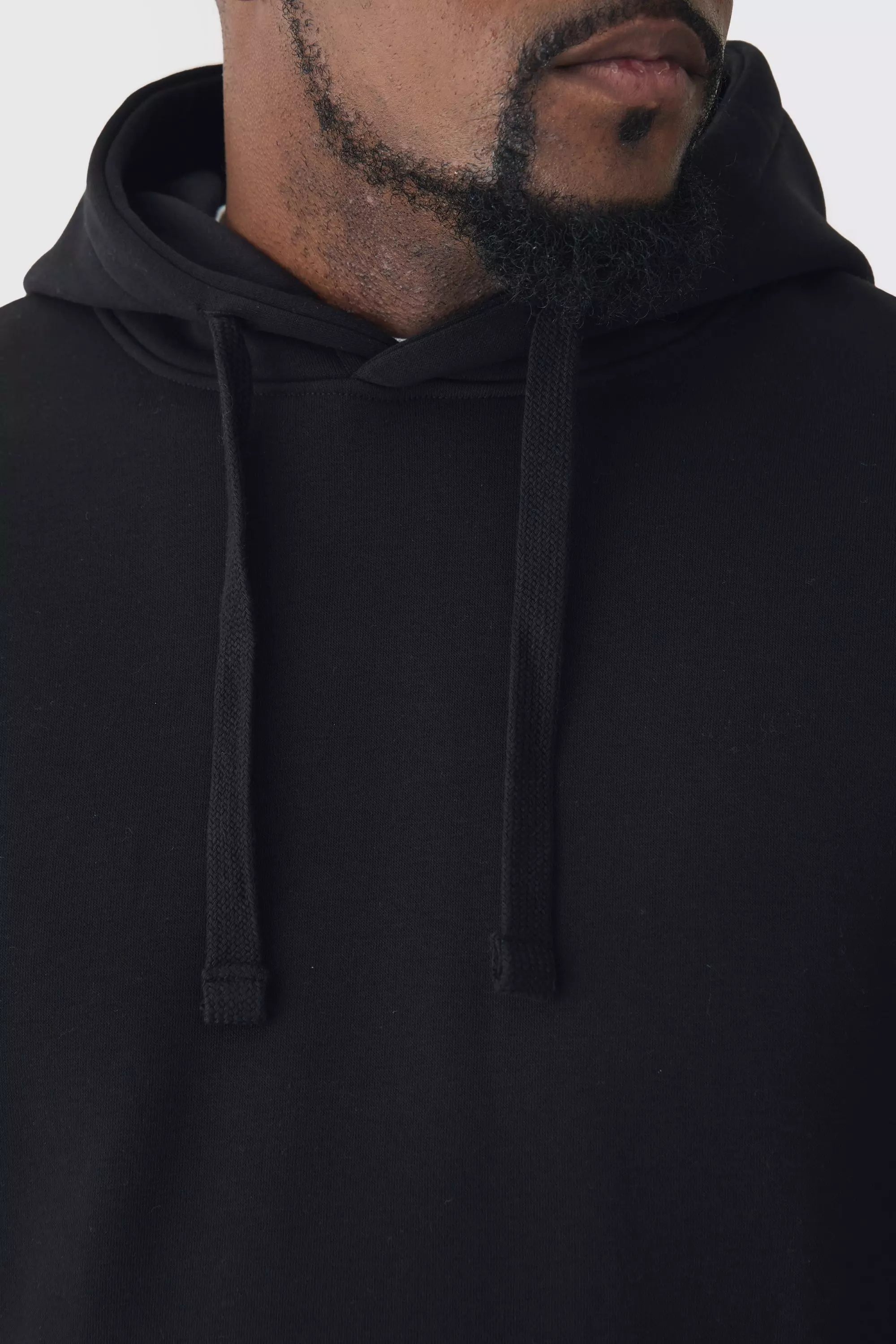 Plus schwarzer Oversize Hoodie, Black alternatives Bild