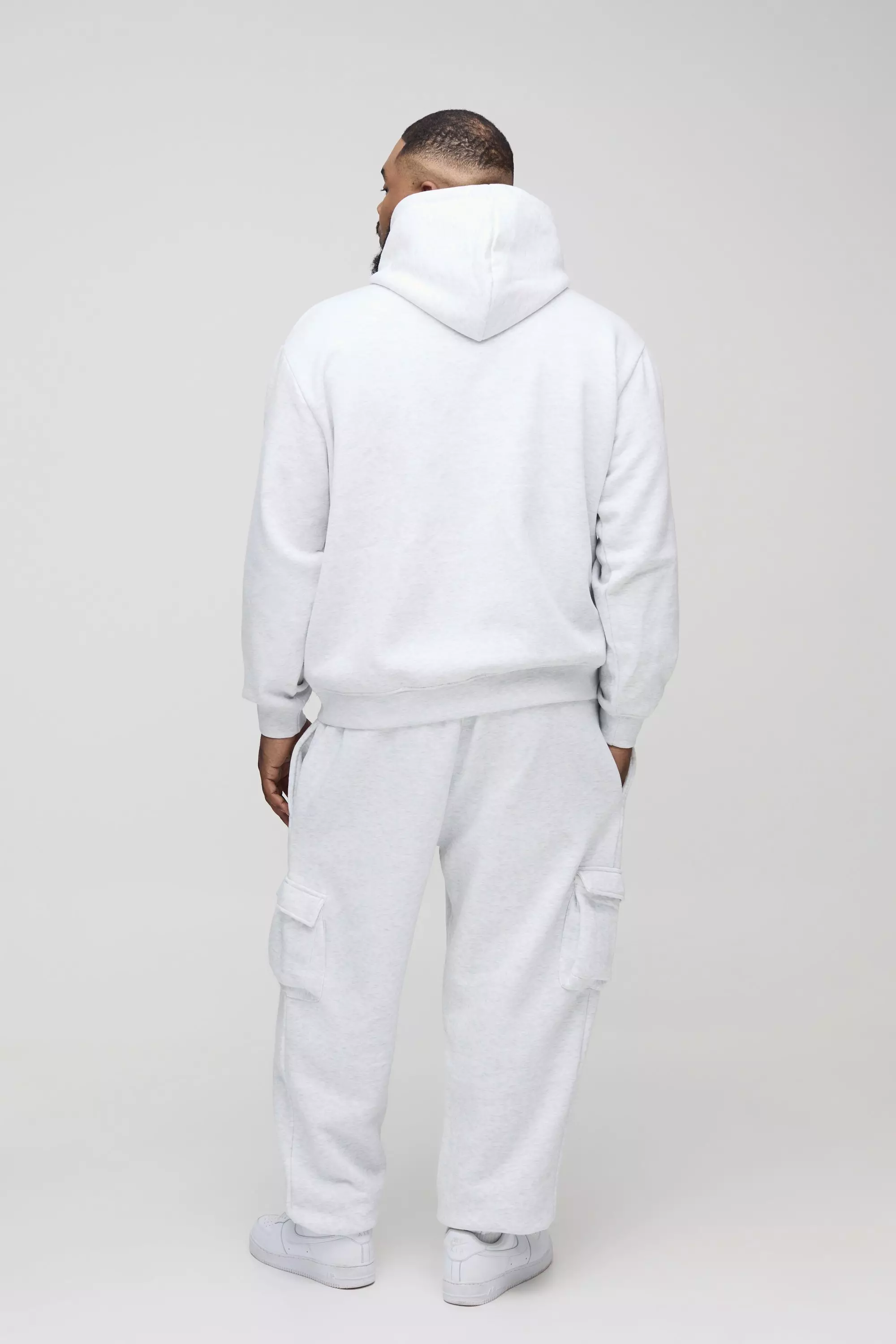 330GSM Plus Oversized Hoodie in Grey Marl alternative image