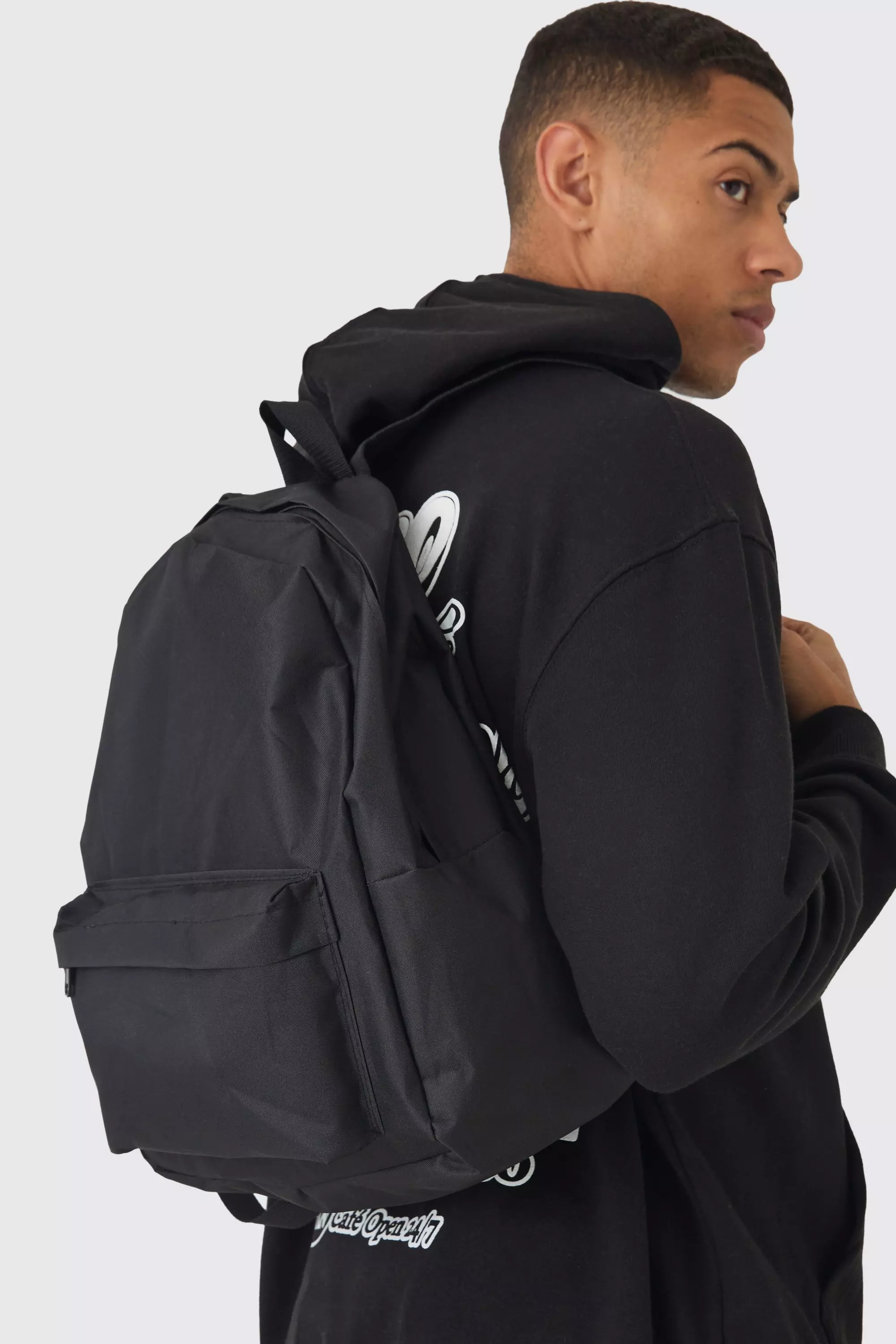 Black Classic Rucksack In Black