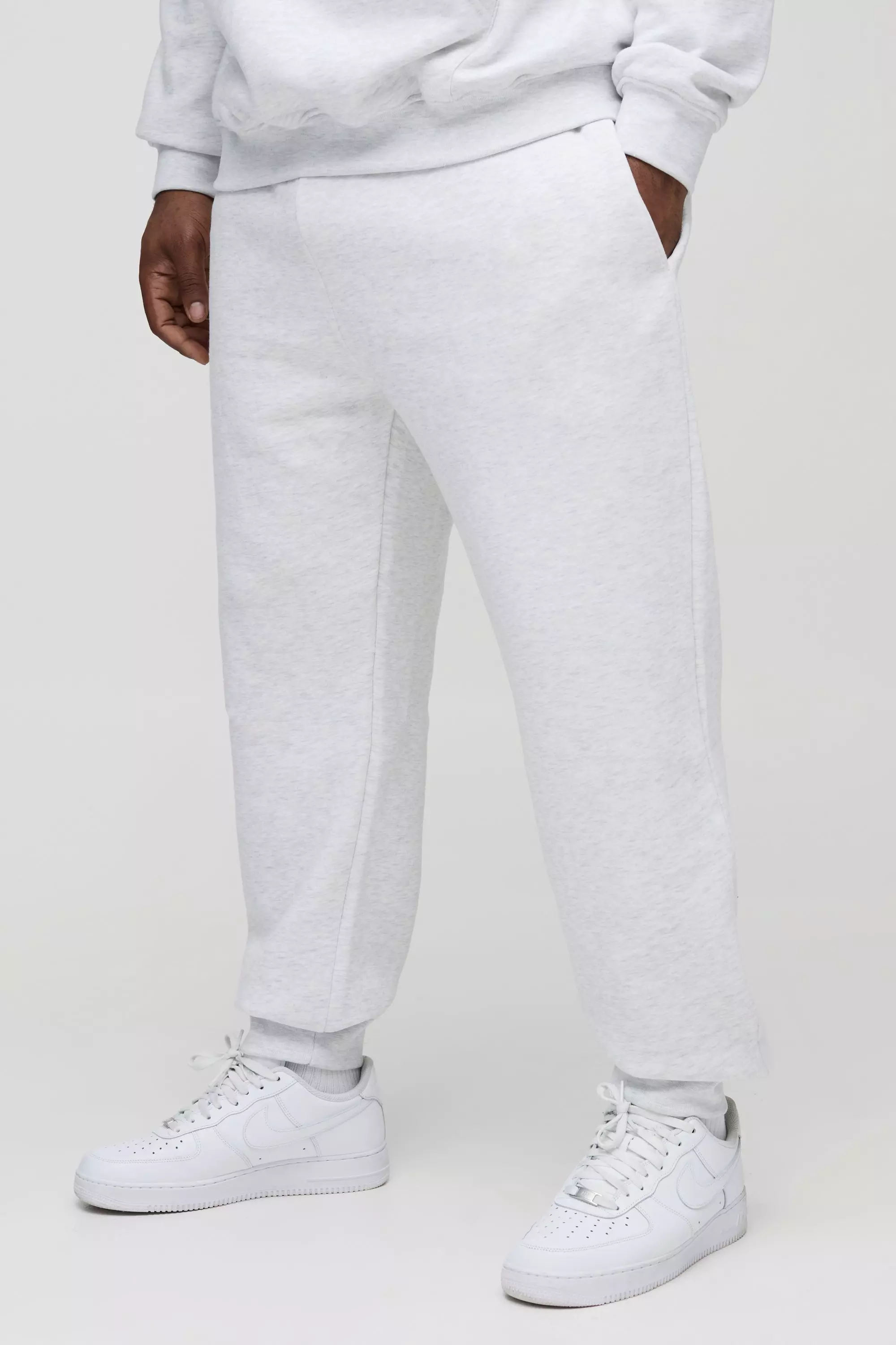 Plus Regular Fit Joggers In Grey Marl autre image