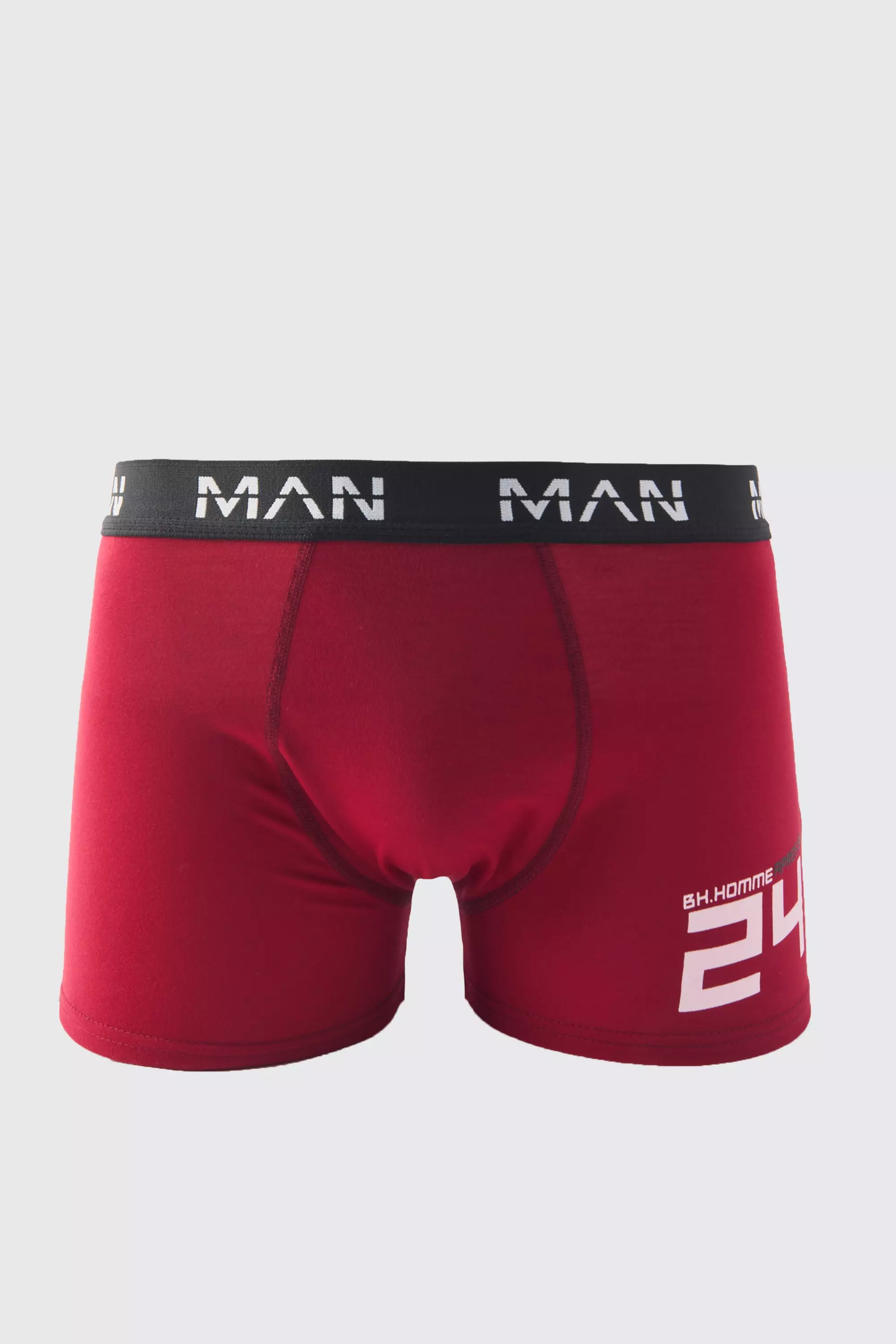 Man Apres Ski Boxers Burgundy