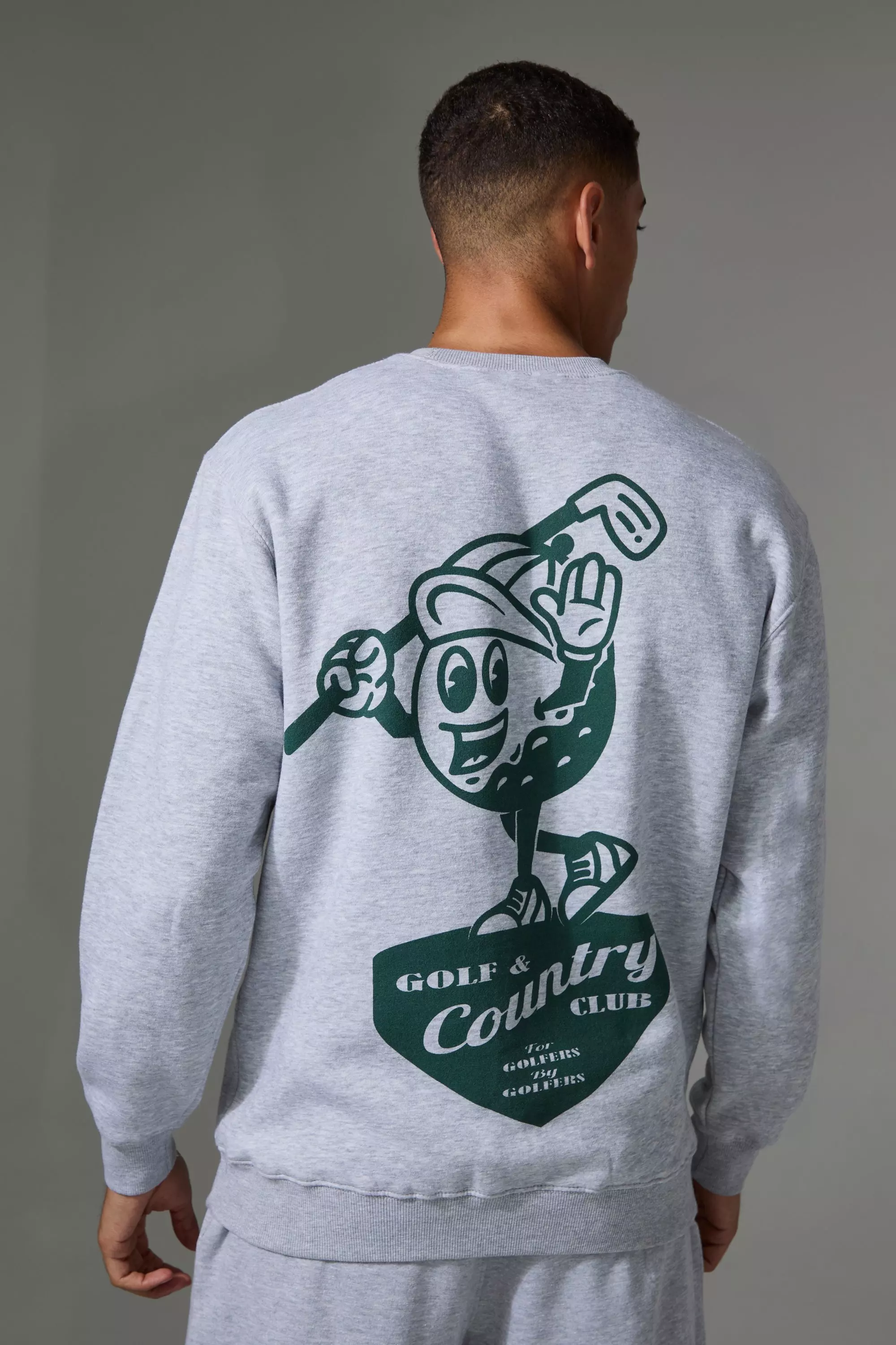 Grey Man Active Golf Country Club Oversized Sweatshirt